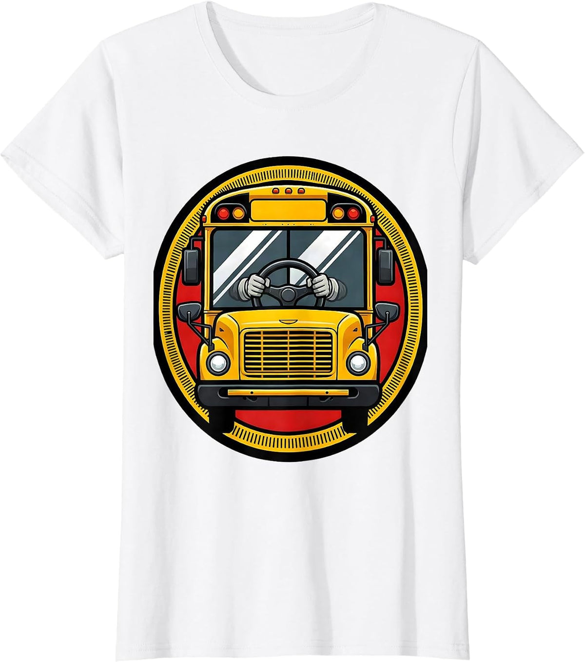 School Bus Driver Funny Costume Humor T-Shirt - White