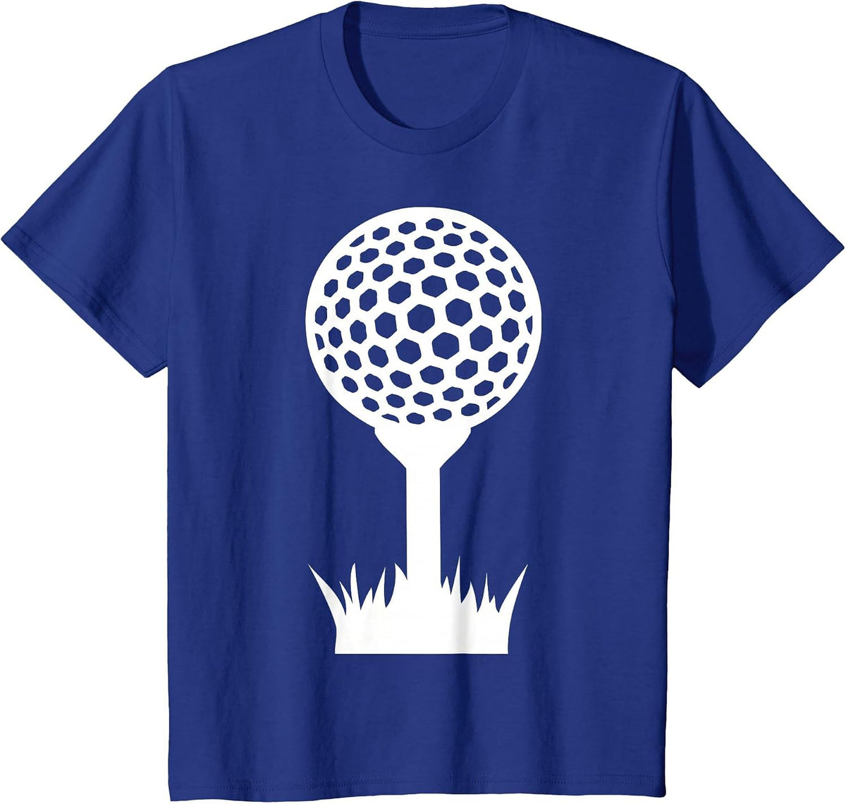 Golf tee with Ball T-Shirt - Royal Blue