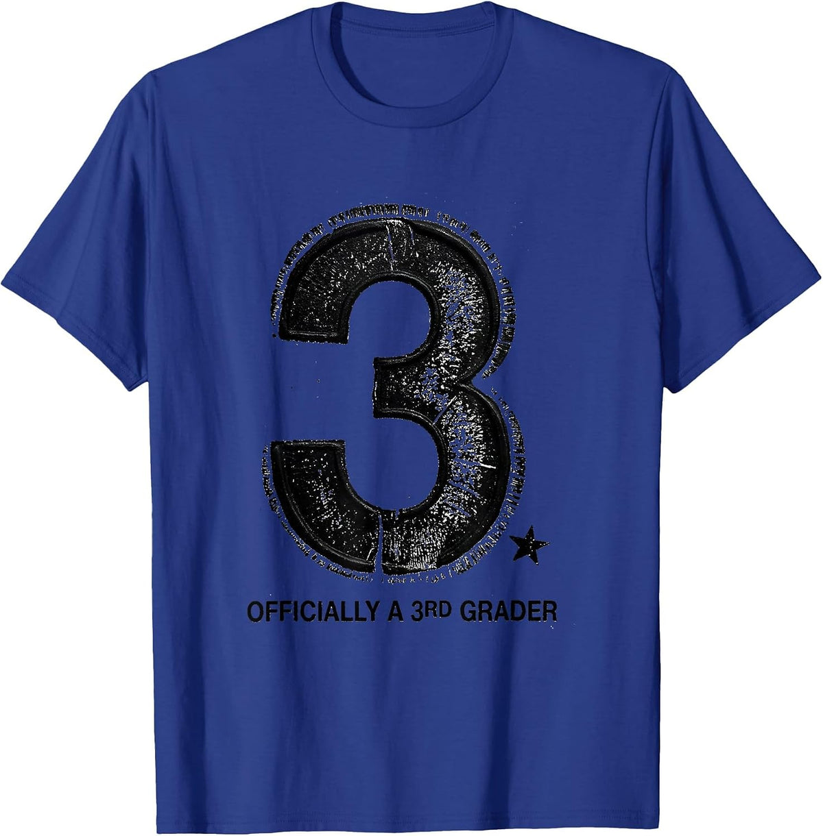Officially A 3rd Grader Funny Team Third Grade Back T-Shirt - Royal Blue