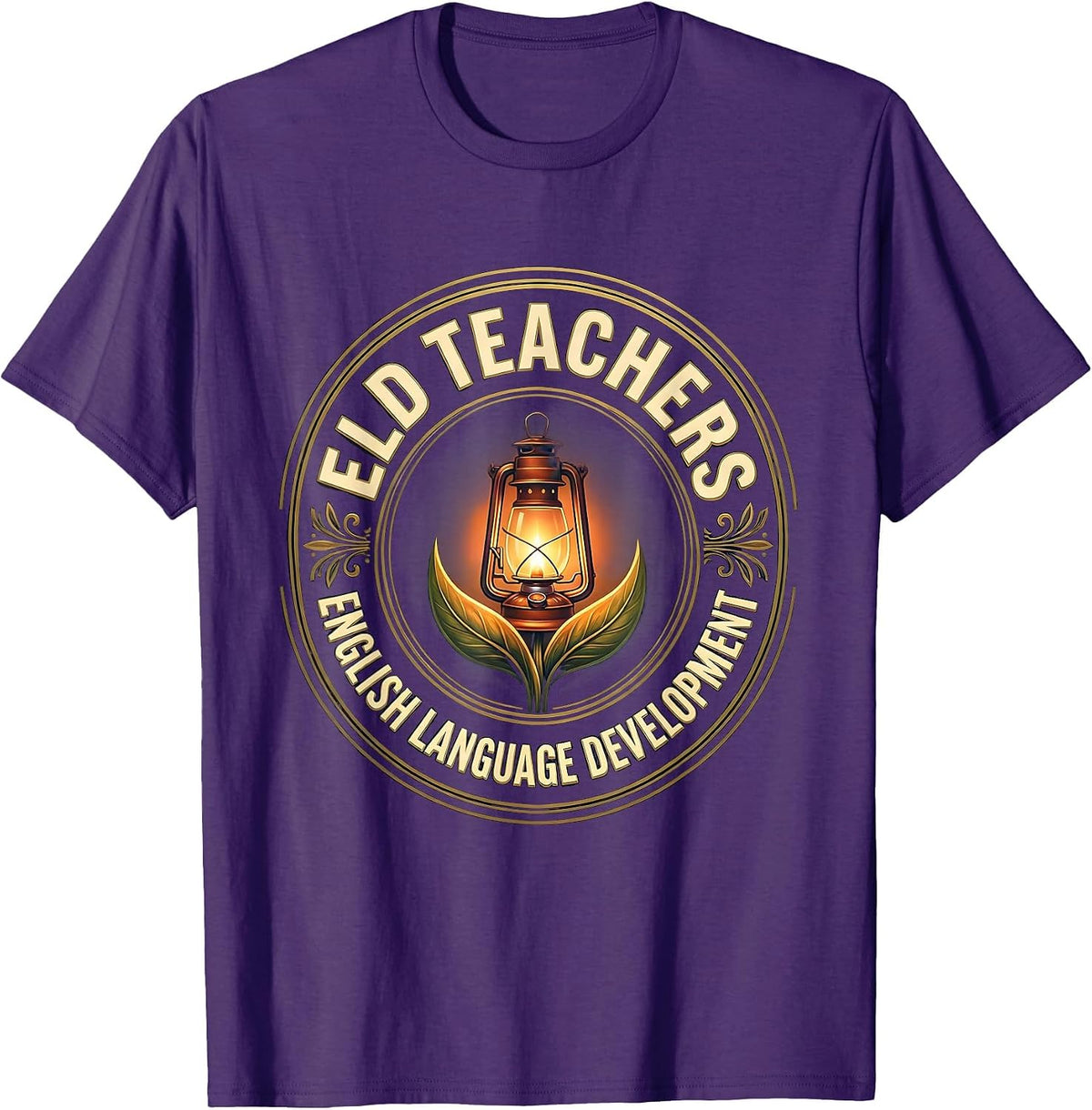 Men's ELD TEACHERS English Language Development Teacher T-Shirt - Purple