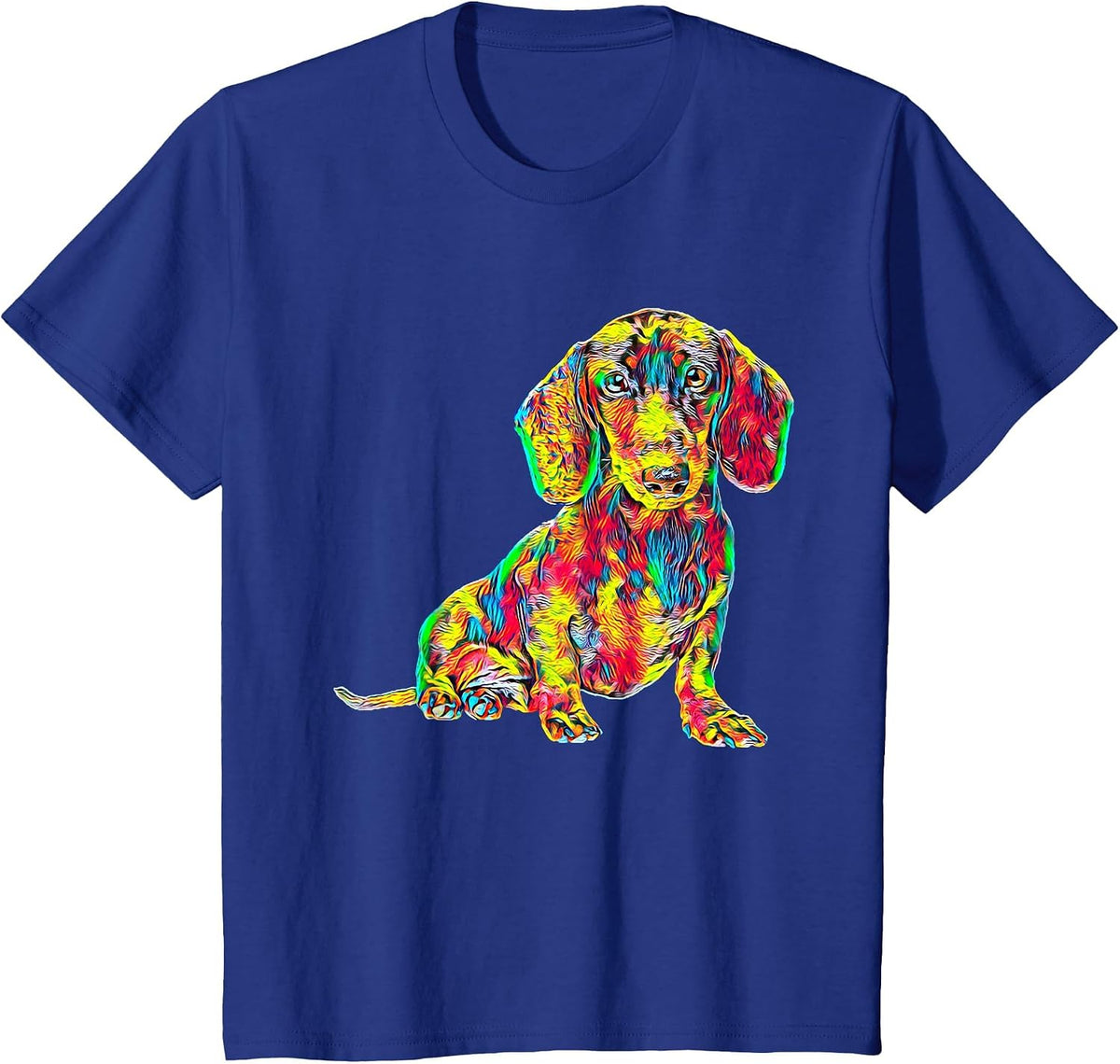 Cool Dachshund Breed Dog T-Shirt - Royal Blue
