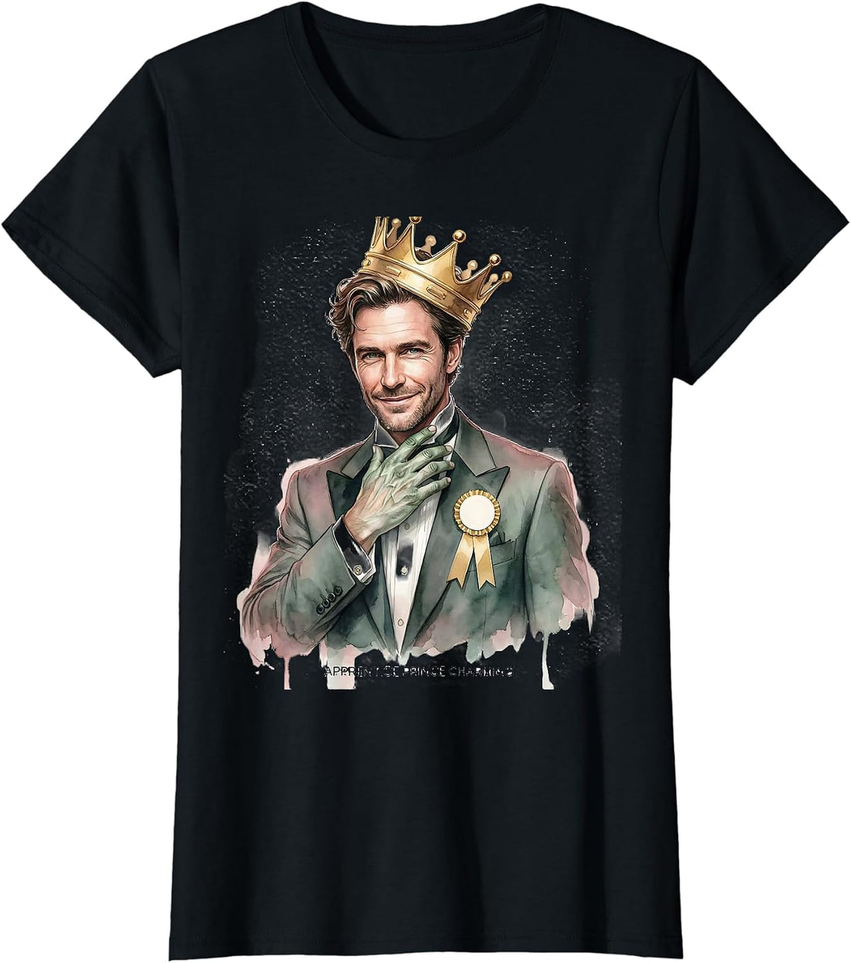 Apprentice Prince Charming Whimsical Fairy Tale Romance T-Shirt - Black