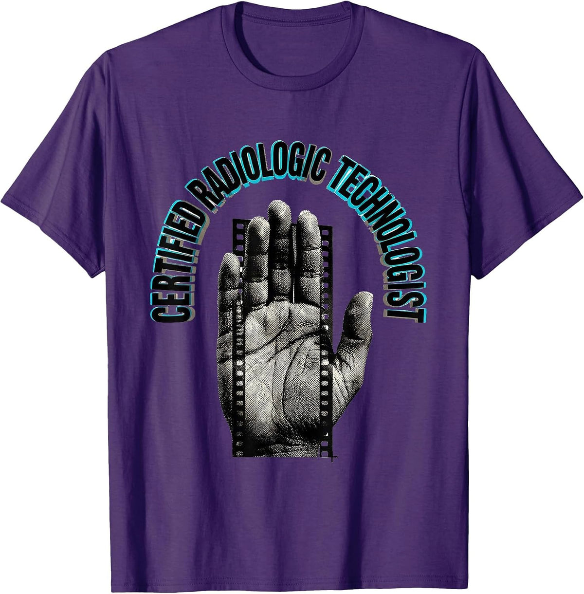 Certified Radiologic Technologist Funny Radiology Tech Humor T-Shirt - Purple
