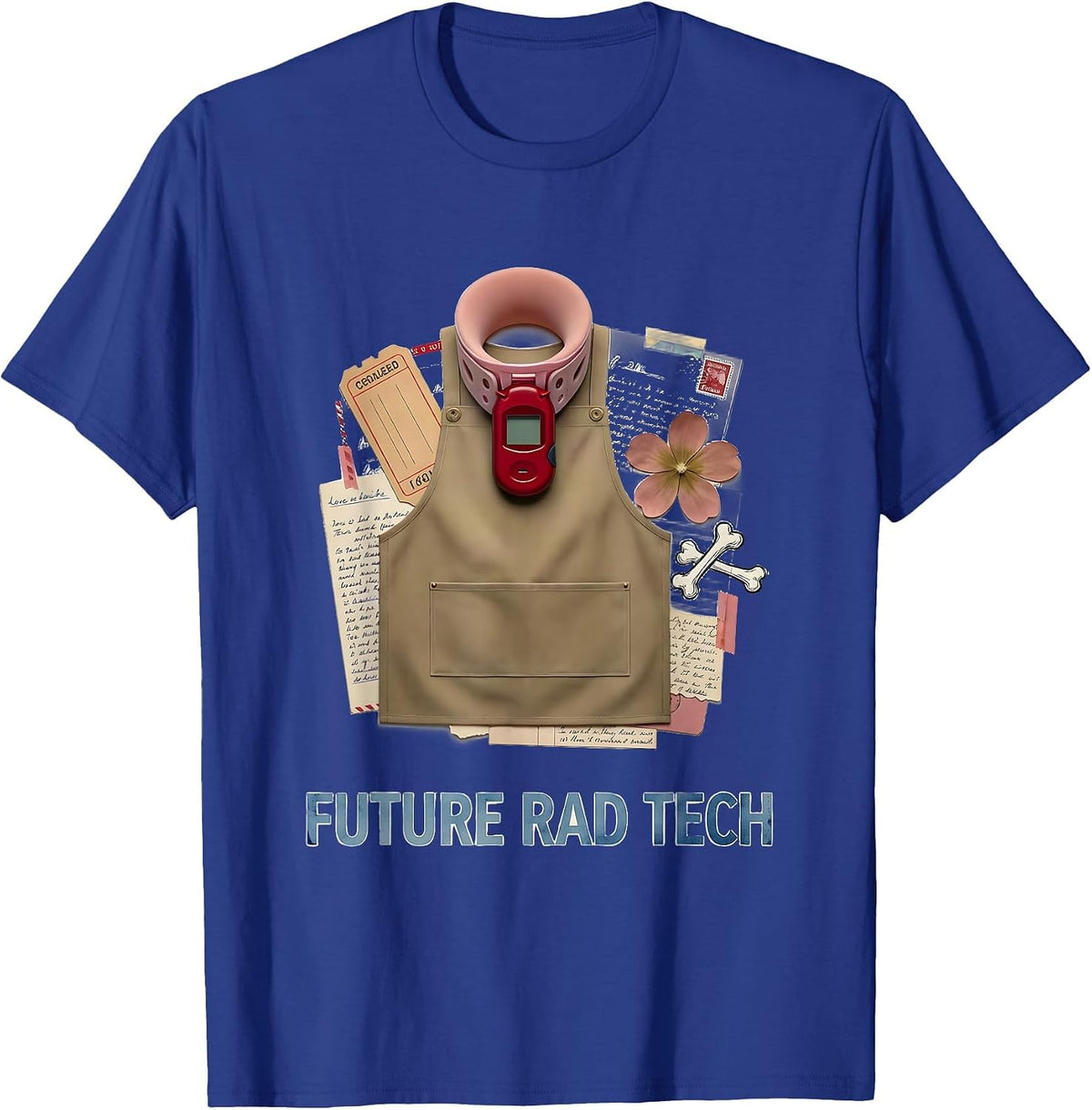 Men's Future Rad Tech Funny Radiologic Technologist X-Ray Tech T-Shirt - Royal Blue