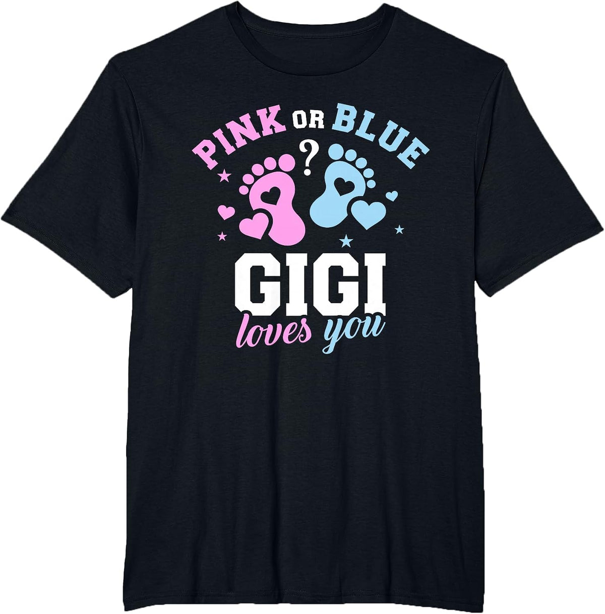 Gender Reveal Gigi T-Shirt - Black