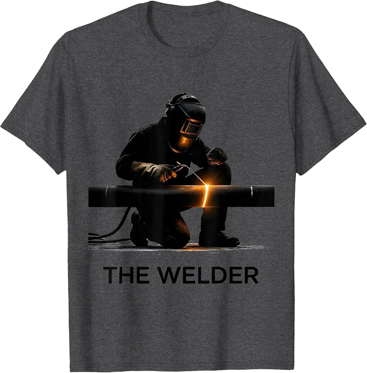 THE WELDER Funny Welder Metal Worker Trade Pride Humor T-Shirt - Dark Heather Grey