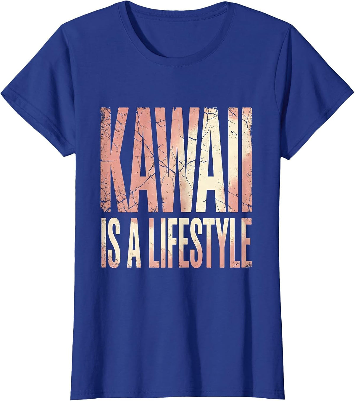 Women's Kawaii Is A Lifestyle Cute Aesthetic Design T-Shirt - Royal Blue