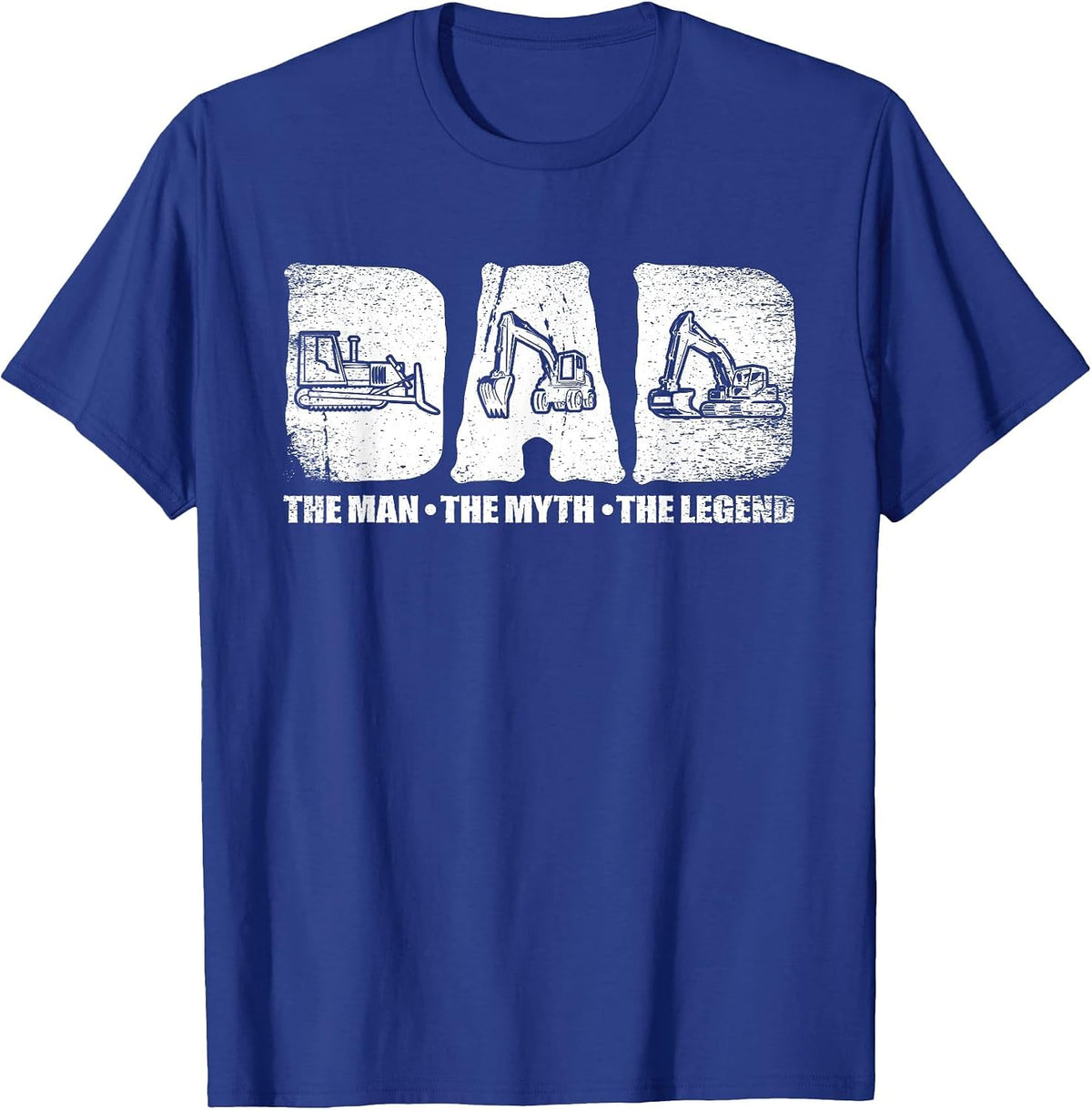 Construction Machine Guide T-Shirt - Royal Blue