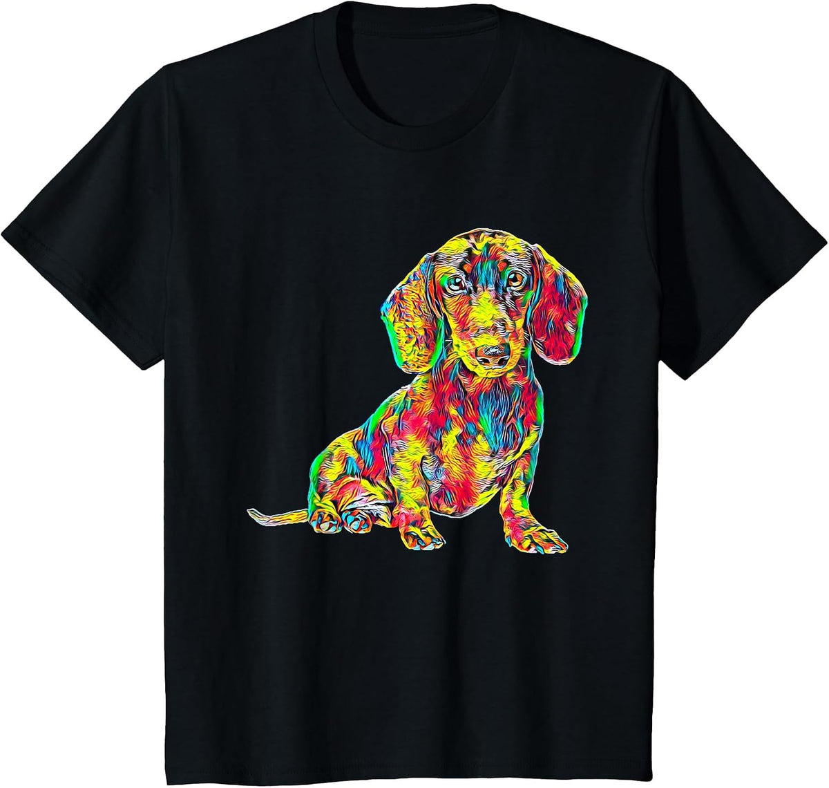 Cool Dachshund Breed Dog T-Shirt - Black