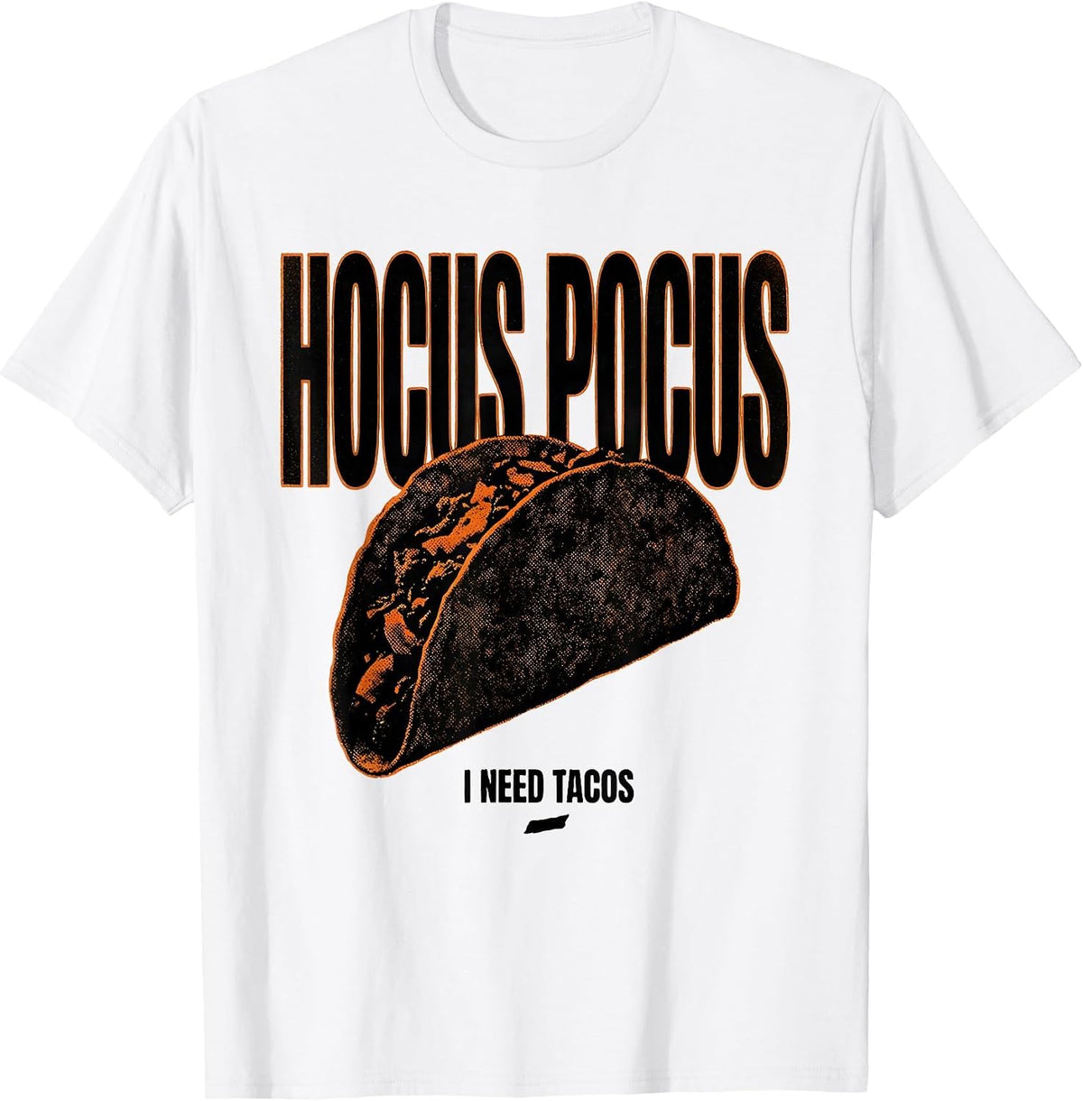 Men's Hocus Pocus I Need Tacos Funny Halloween Pun Humor T-Shirt - White