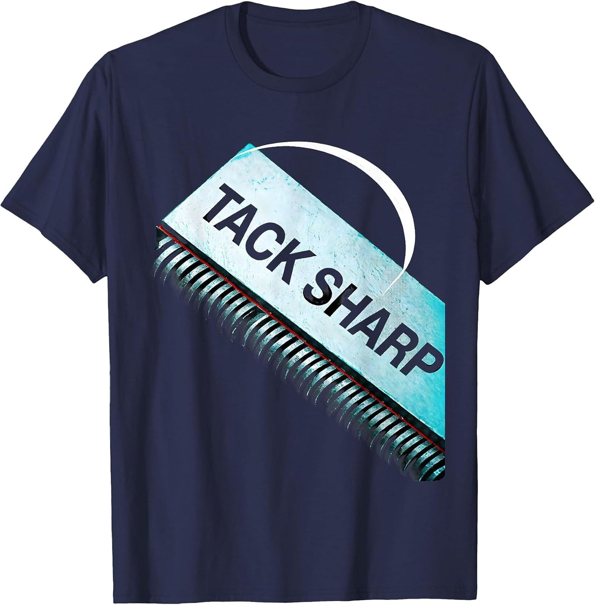 Men's Tack Sharp Funny Welder Metal Worker Trade Pride Humor T-Shirt - Navy Blue