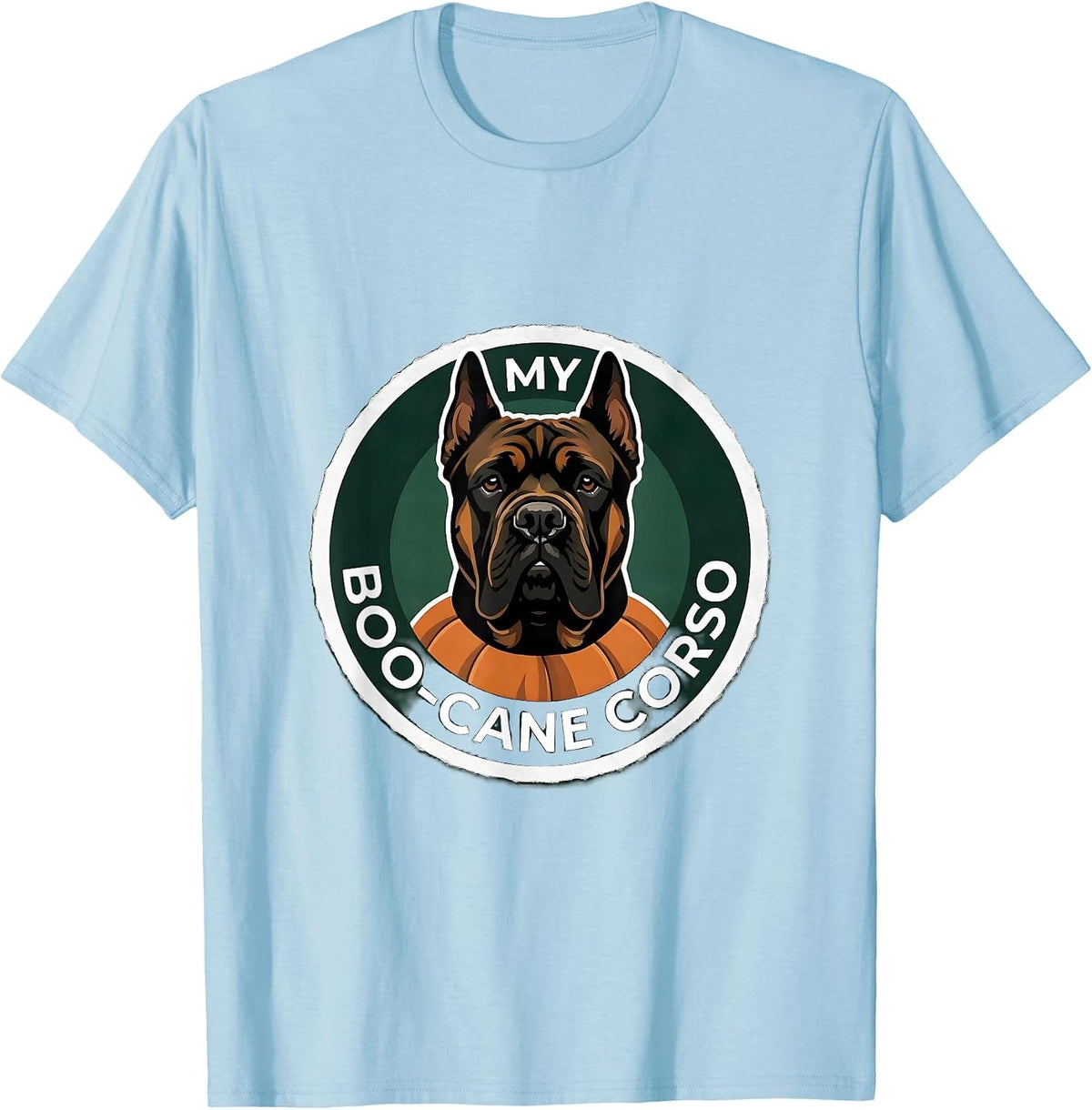 Men's My Boo-Cane Corso Funny Dog Lover Halloween Costume Pet T-Shirt - Baby Blue
