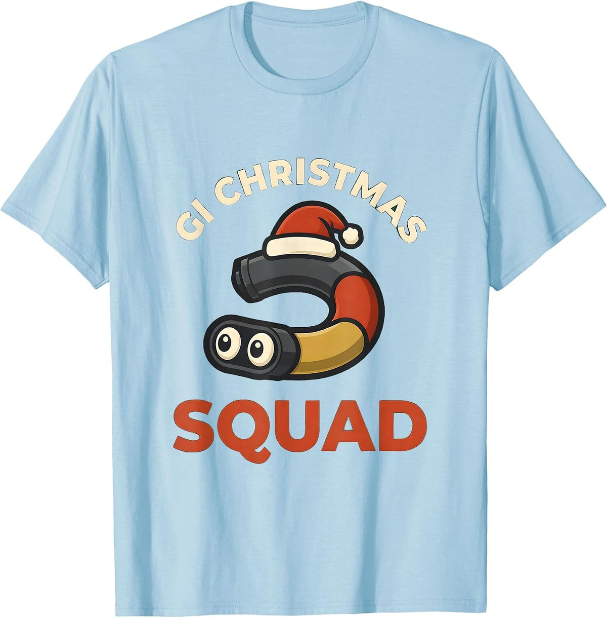 Men's GI Christmas Squad Gastroenterology Nurse Endoscopy Tech T-Shirt - Baby Blue