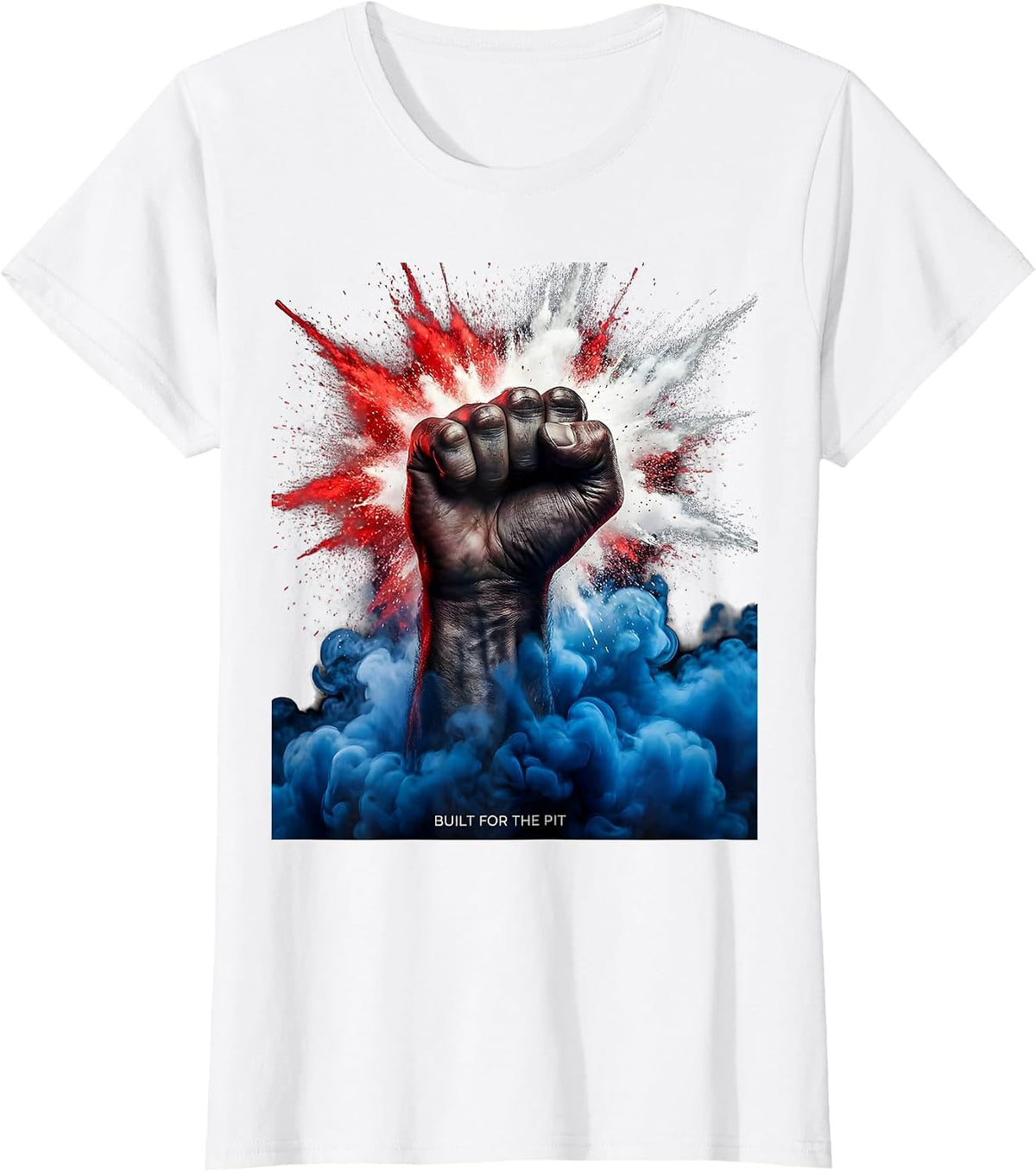 Built for the Pit Metal Music Graphic Design T-Shirt - White