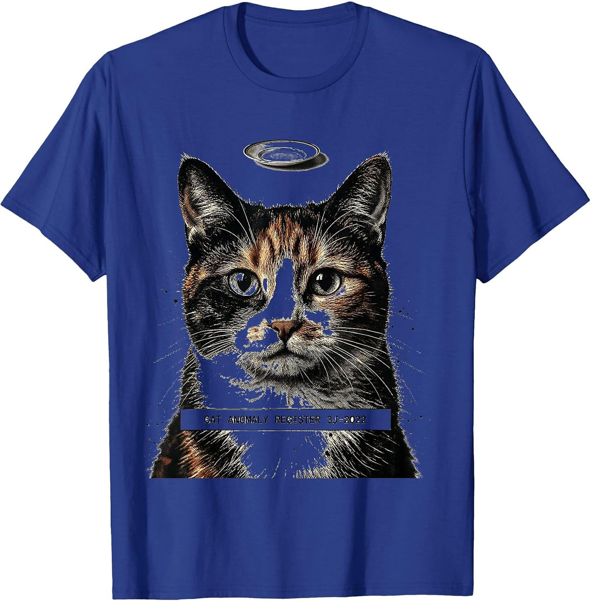 Cat Anomaly Register 3J-2022 Funny Cat UFO Abduction Gift T-Shirt - Royal Blue