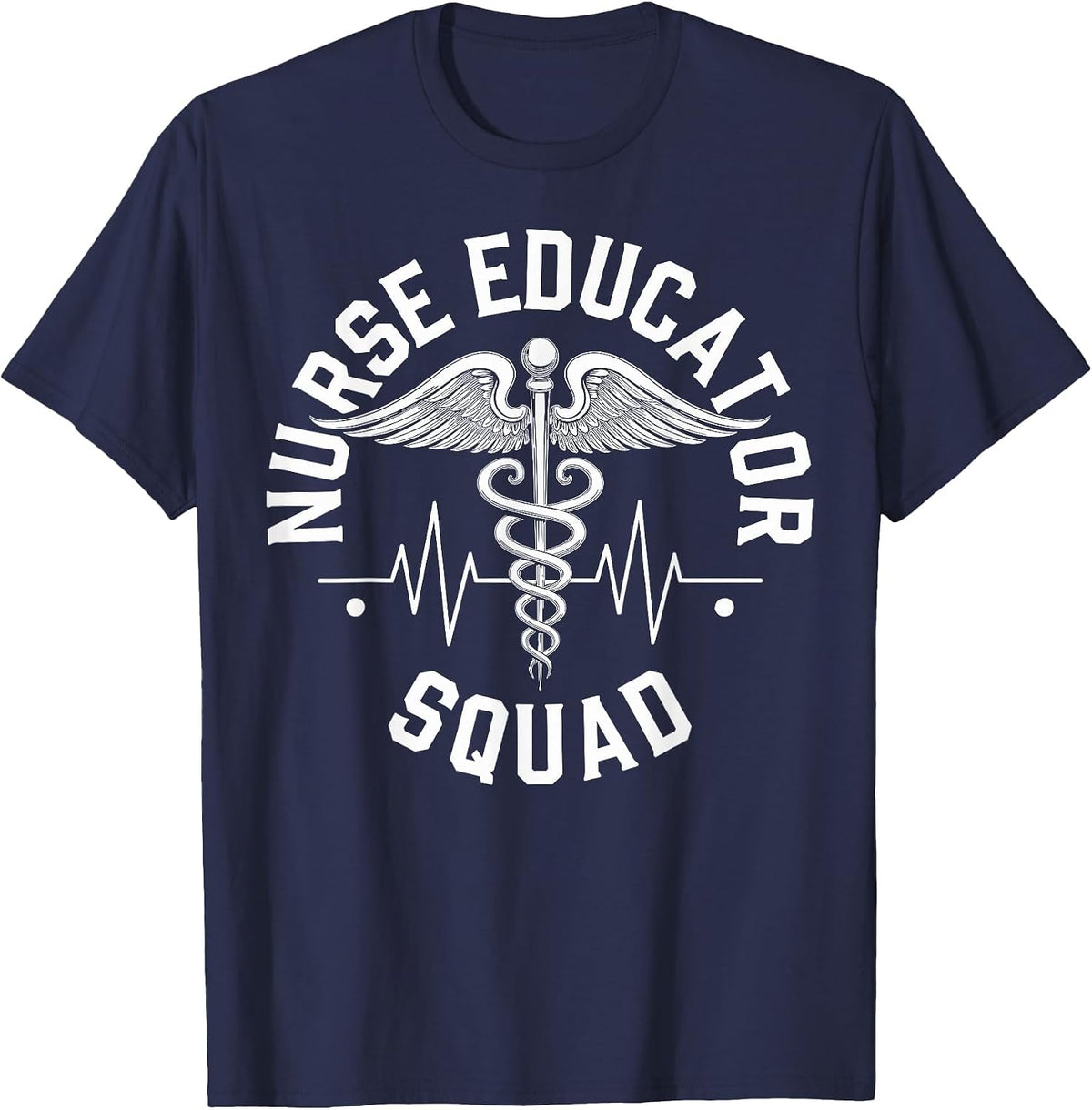Funny Nurse Educator Squad T-Shirt - Navy Blue
