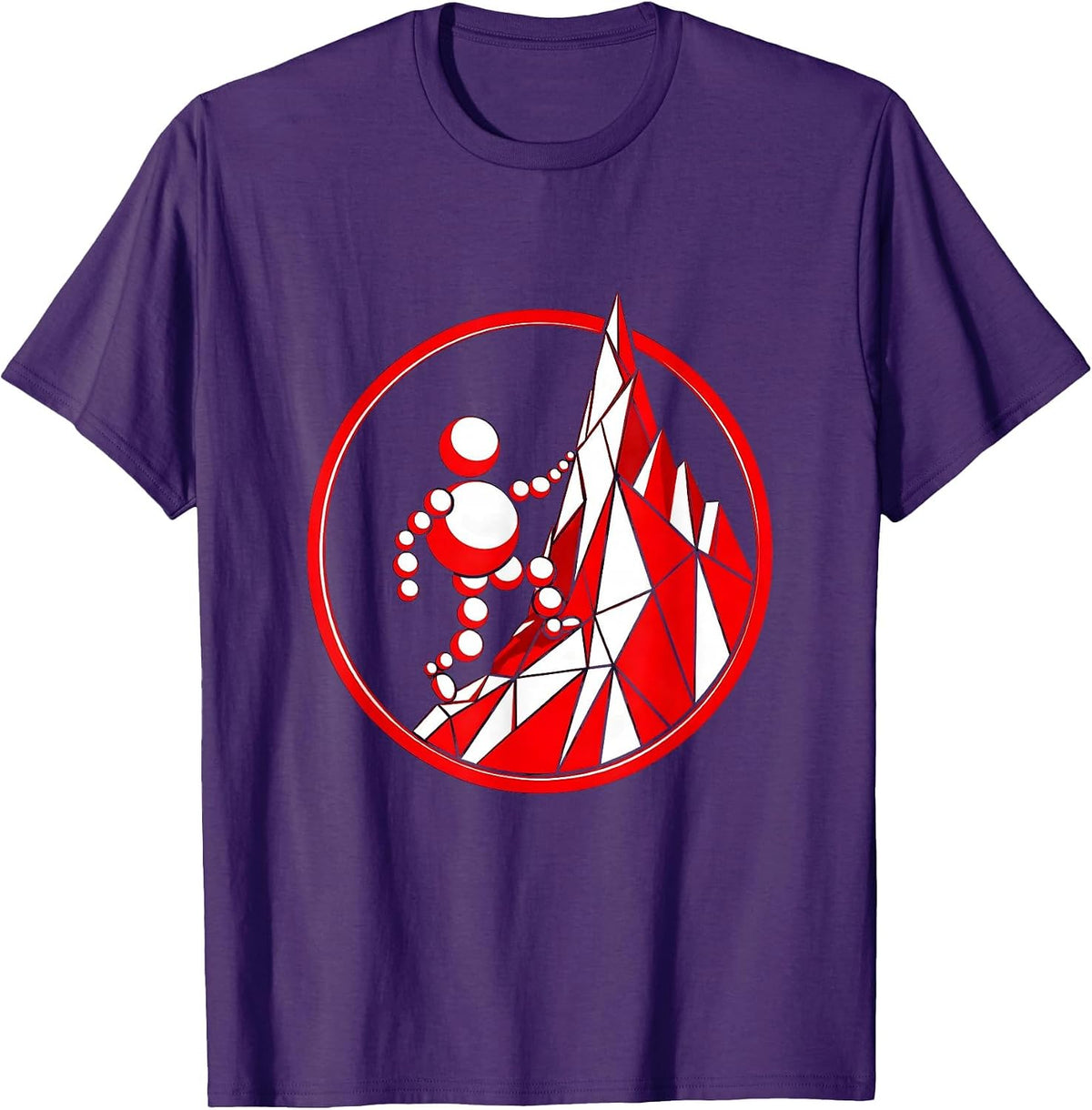 Dot Boy Rocky Mountain Peak Climbing Graphic T-Shirt - Purple