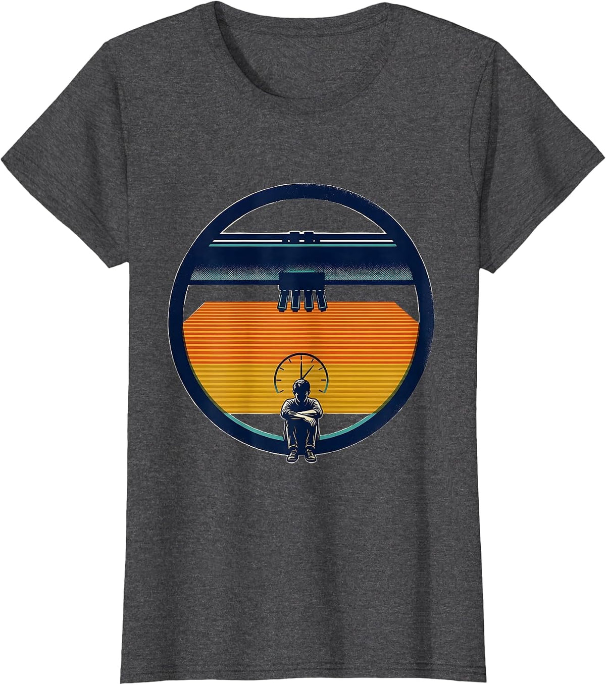 Women's 3D Printer Badge Deadpan Humor 3D Printing Hobbyist T-Shirt - Dark Heather Grey