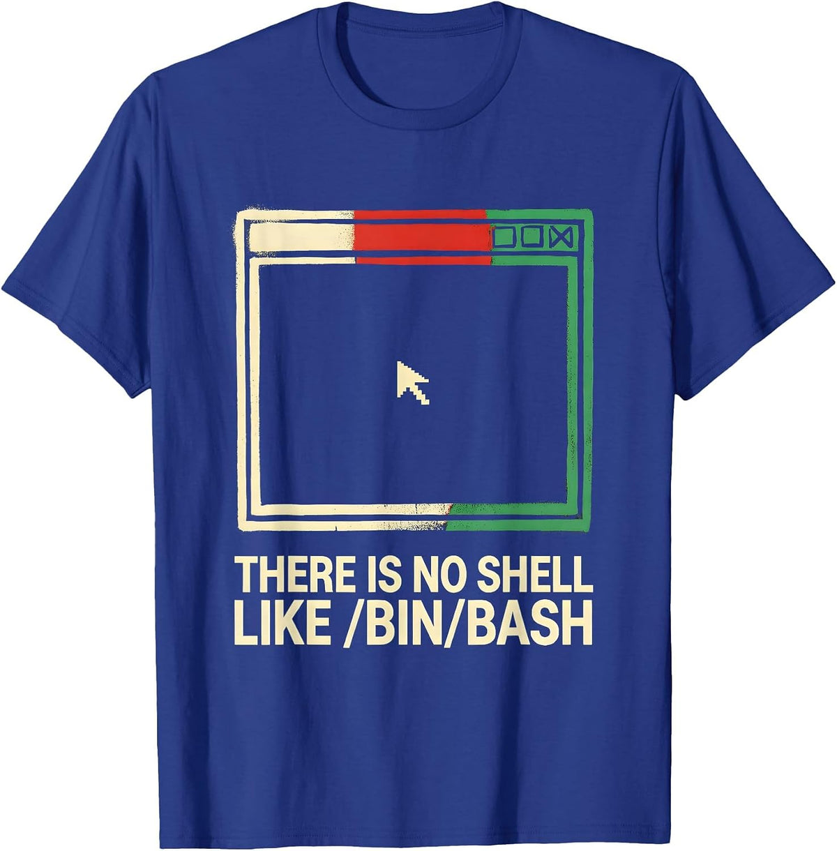 Men's There Is No Shell Like /bin/bash Funny Linux Developer T-Shirt - Royal Blue