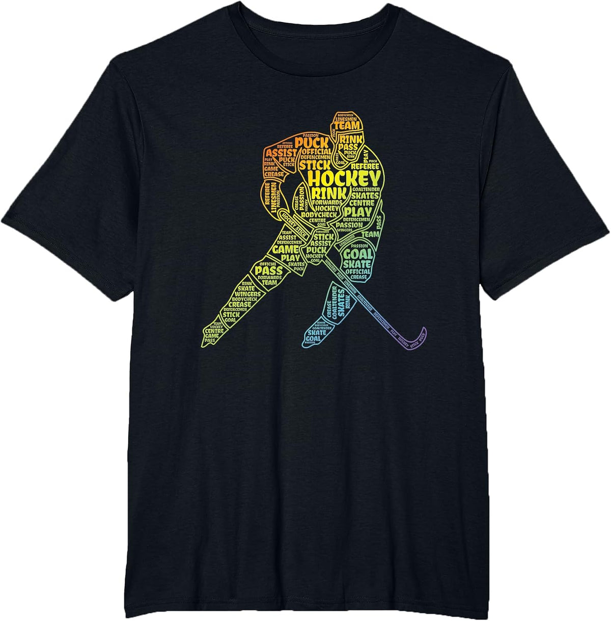 Ice Hockey Boy T-Shirt - Black