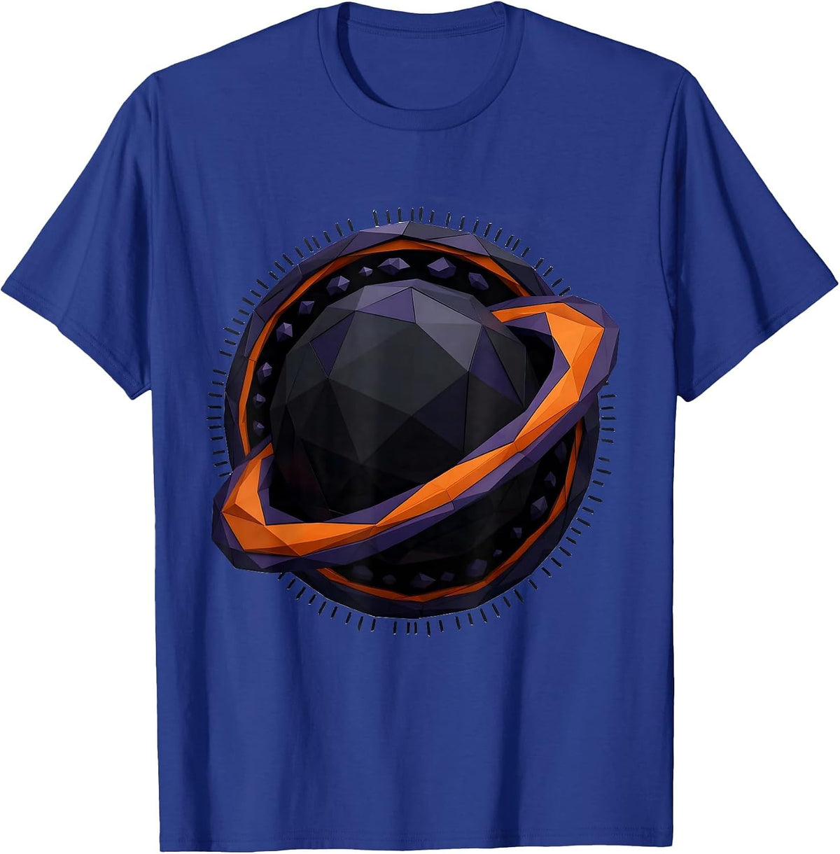 Black Hole Diagram Low Poly Space Science Enthusiast T-Shirt - Royal Blue