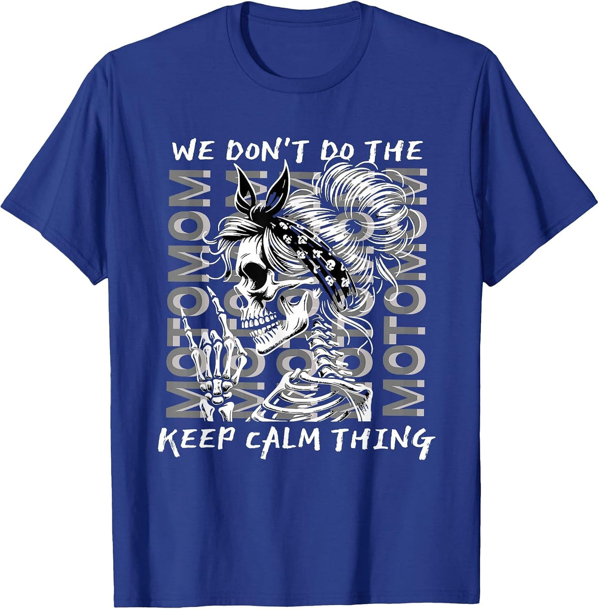 Motomom Motocross Mom Dirt Bike Racing Moto Mom T-Shirt - Royal Blue