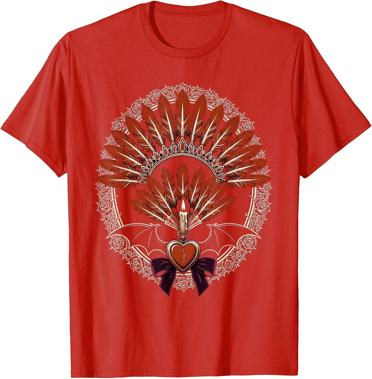 Men's Showgirl Shadow Stage Silhouette Graphic T-Shirt - Red