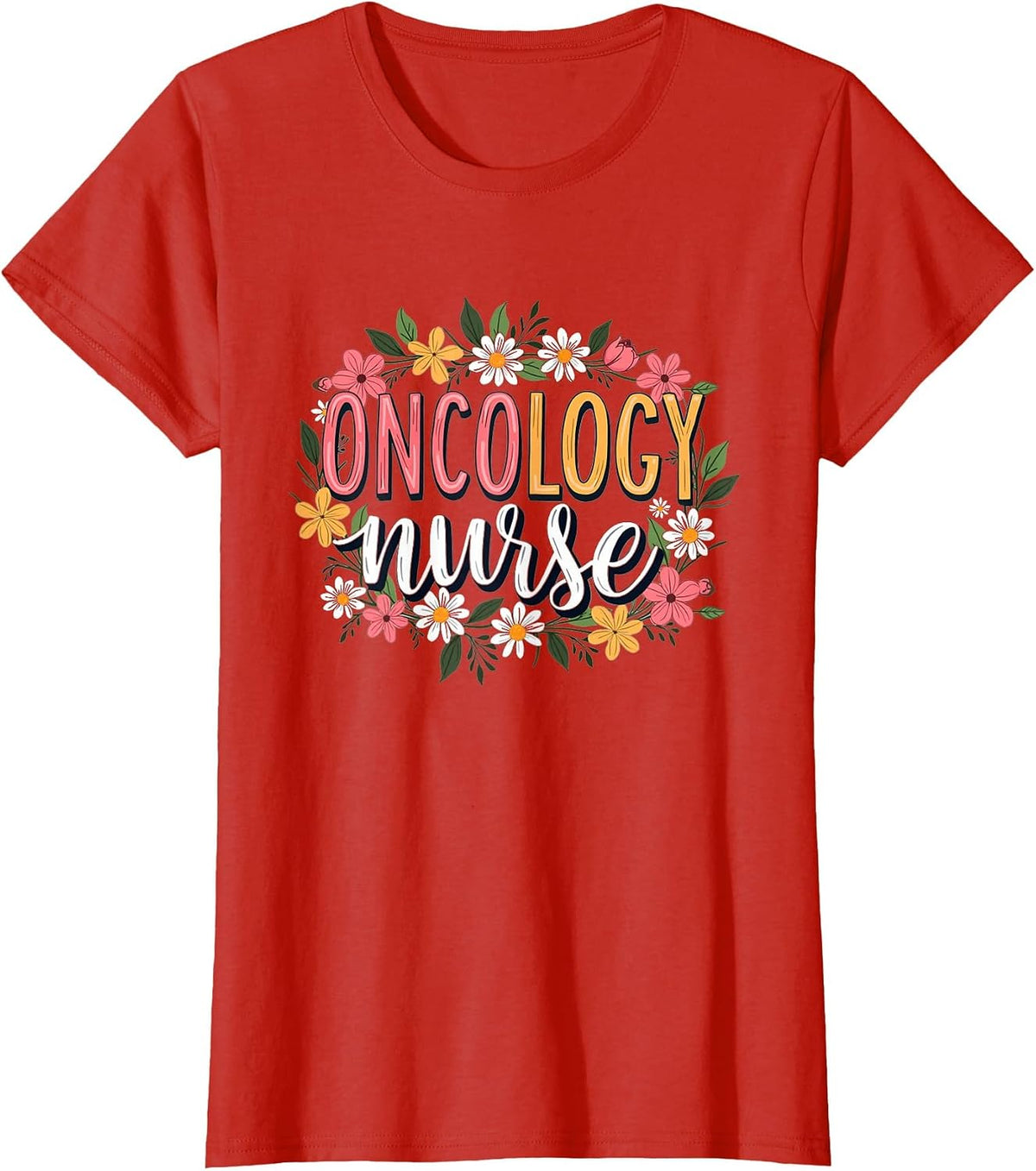 Future Oncology Nurse for Nursing School Student RN College T-Shirt - Red