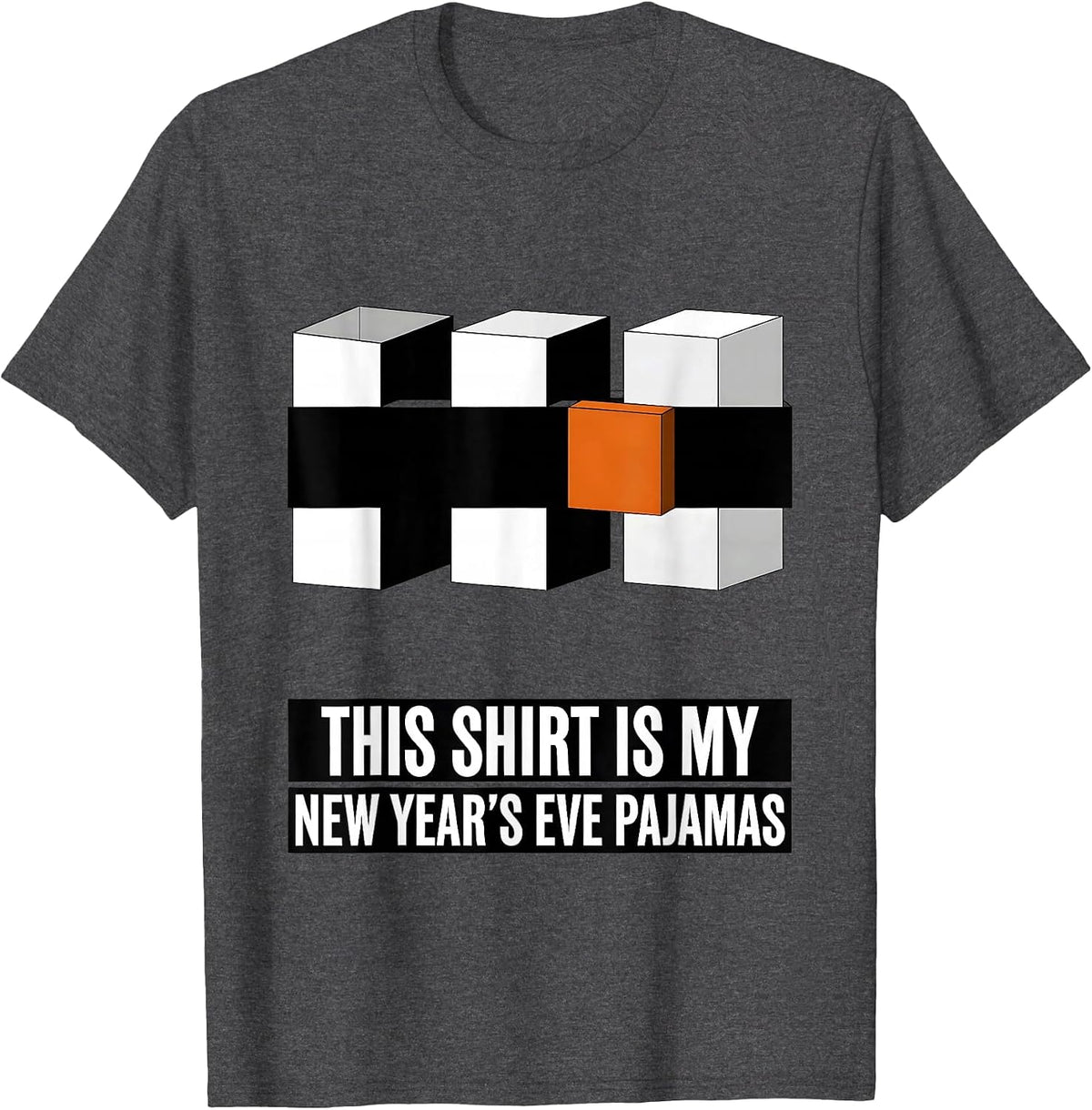 Men's This Shirt Is My New Year's Eve Pajamas Funny T-Shirt - Dark Heather Grey