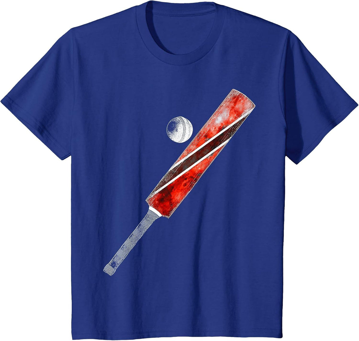 Vintage Cricket Trinidad Flag T-Shirt Trinidadian Pride T-Shirt - Royal Blue