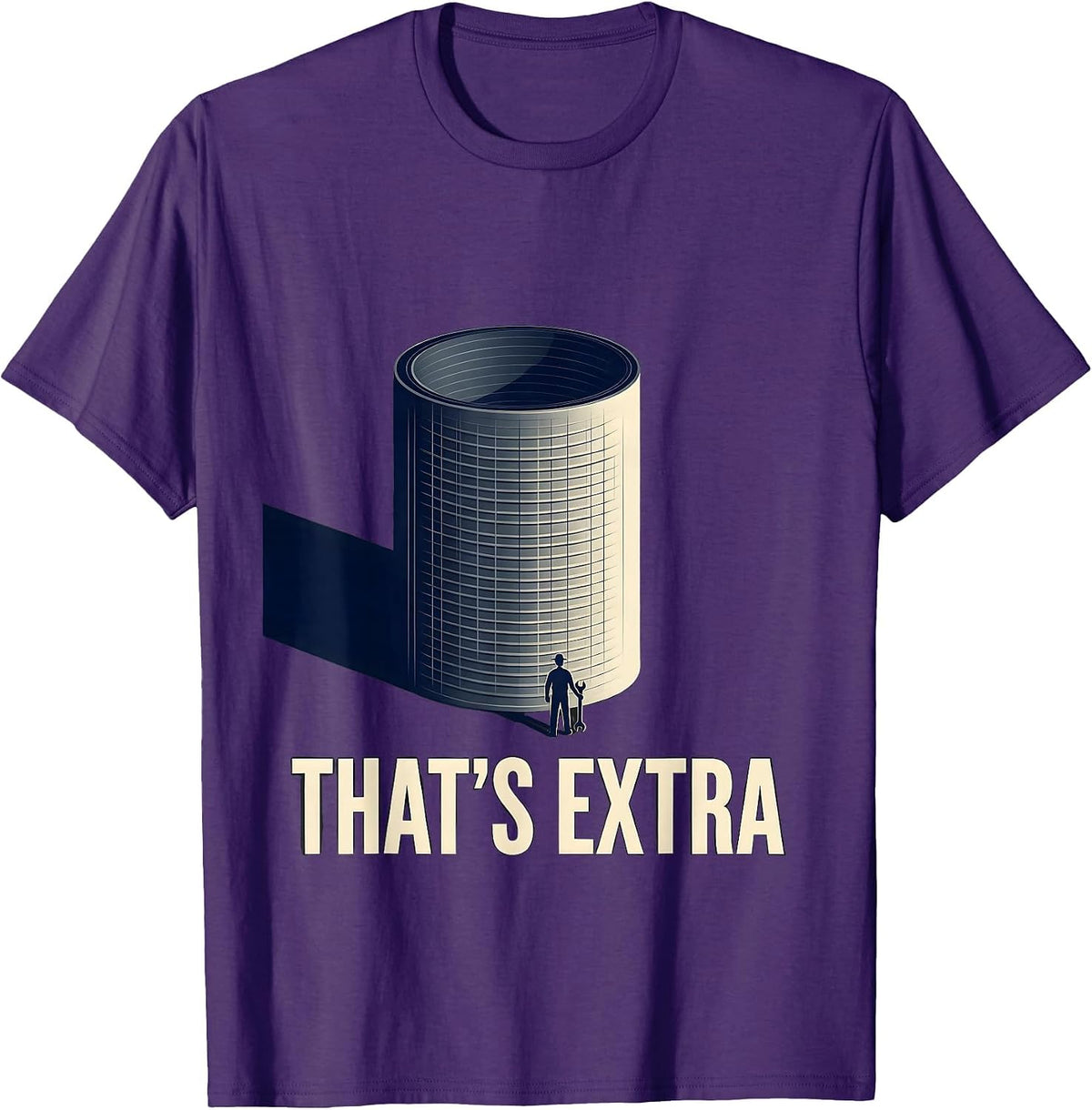 Men's That's Extra Funny Plumber Sarcastic Trade Humor T-Shirt - Purple