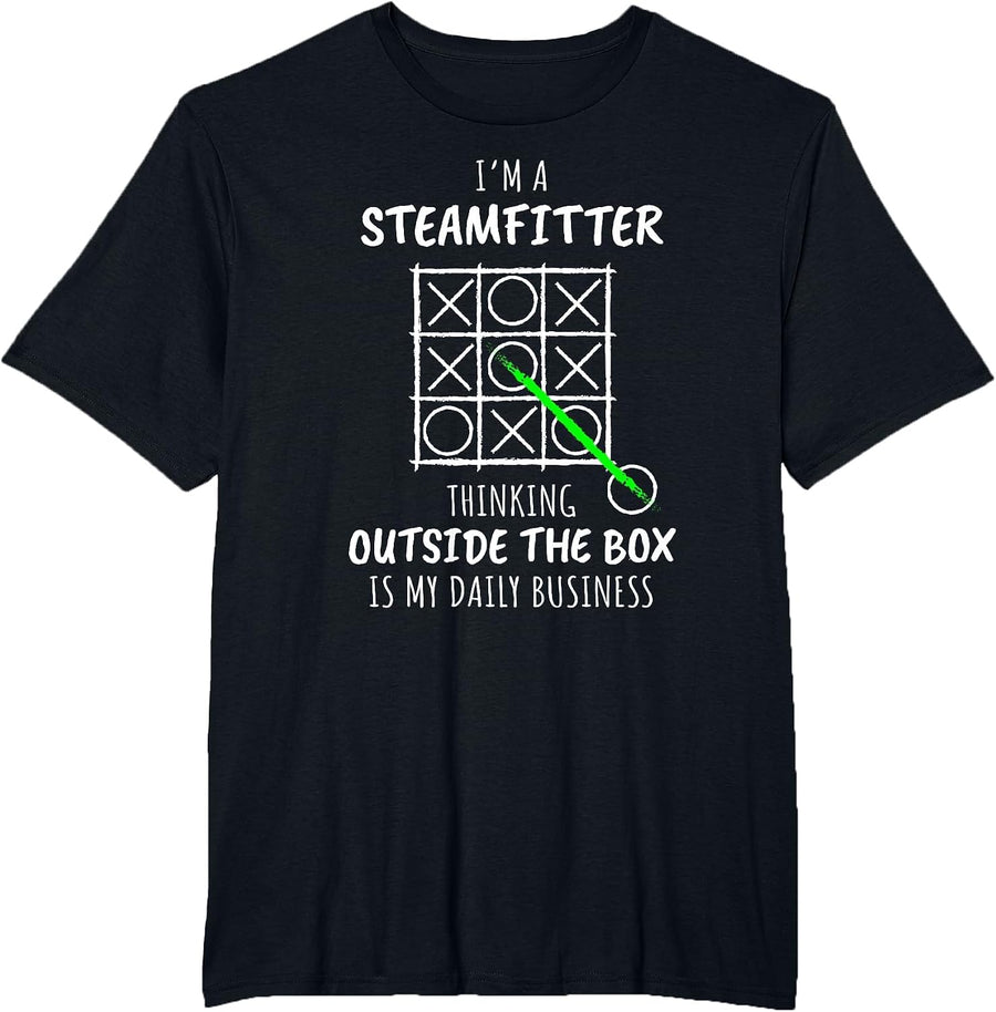 Funny Steamfitter T-Shirt - Black