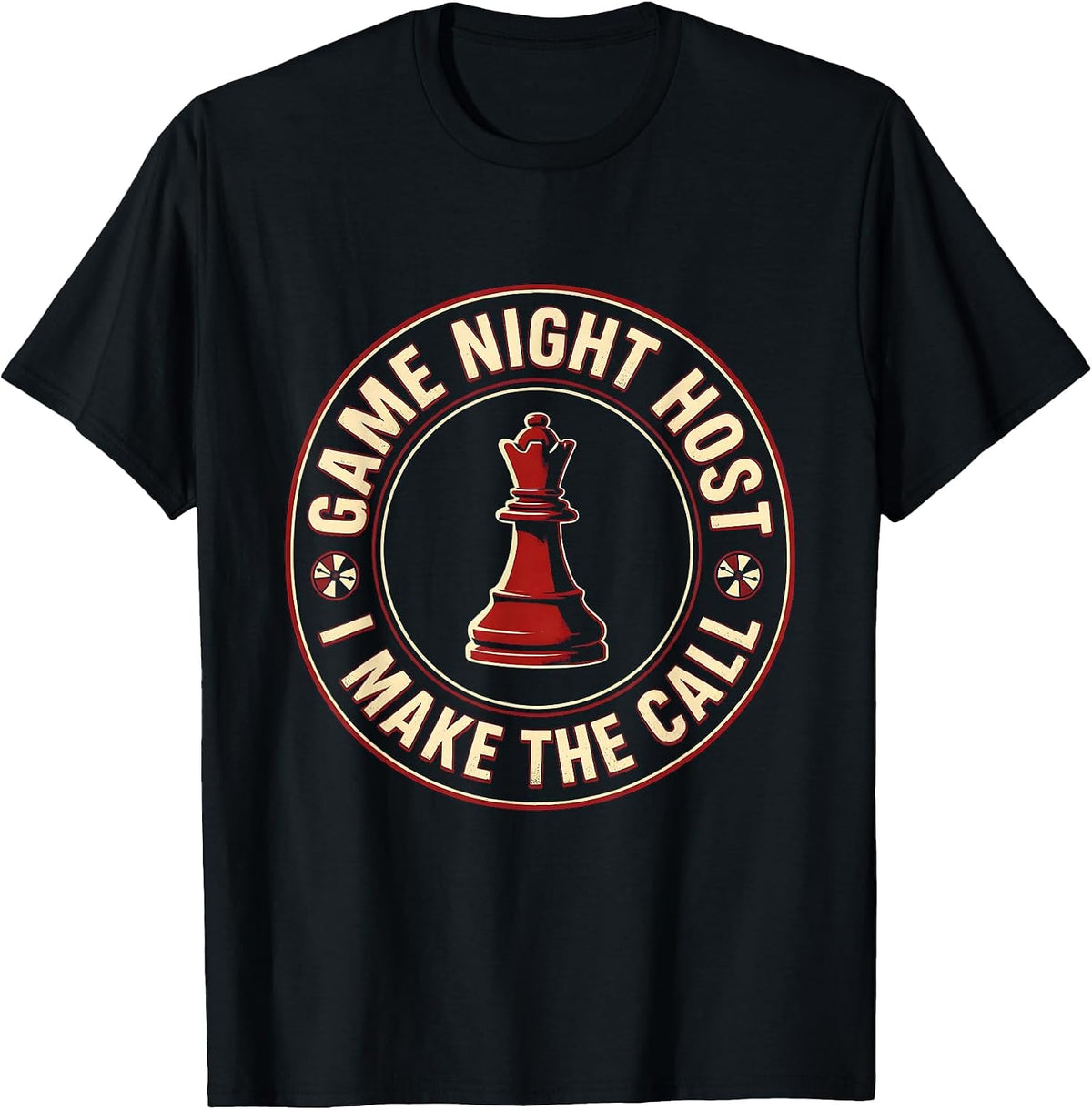 Men's Game Night Host I Make The Call Funny Board Games Trivia T-Shirt - Black