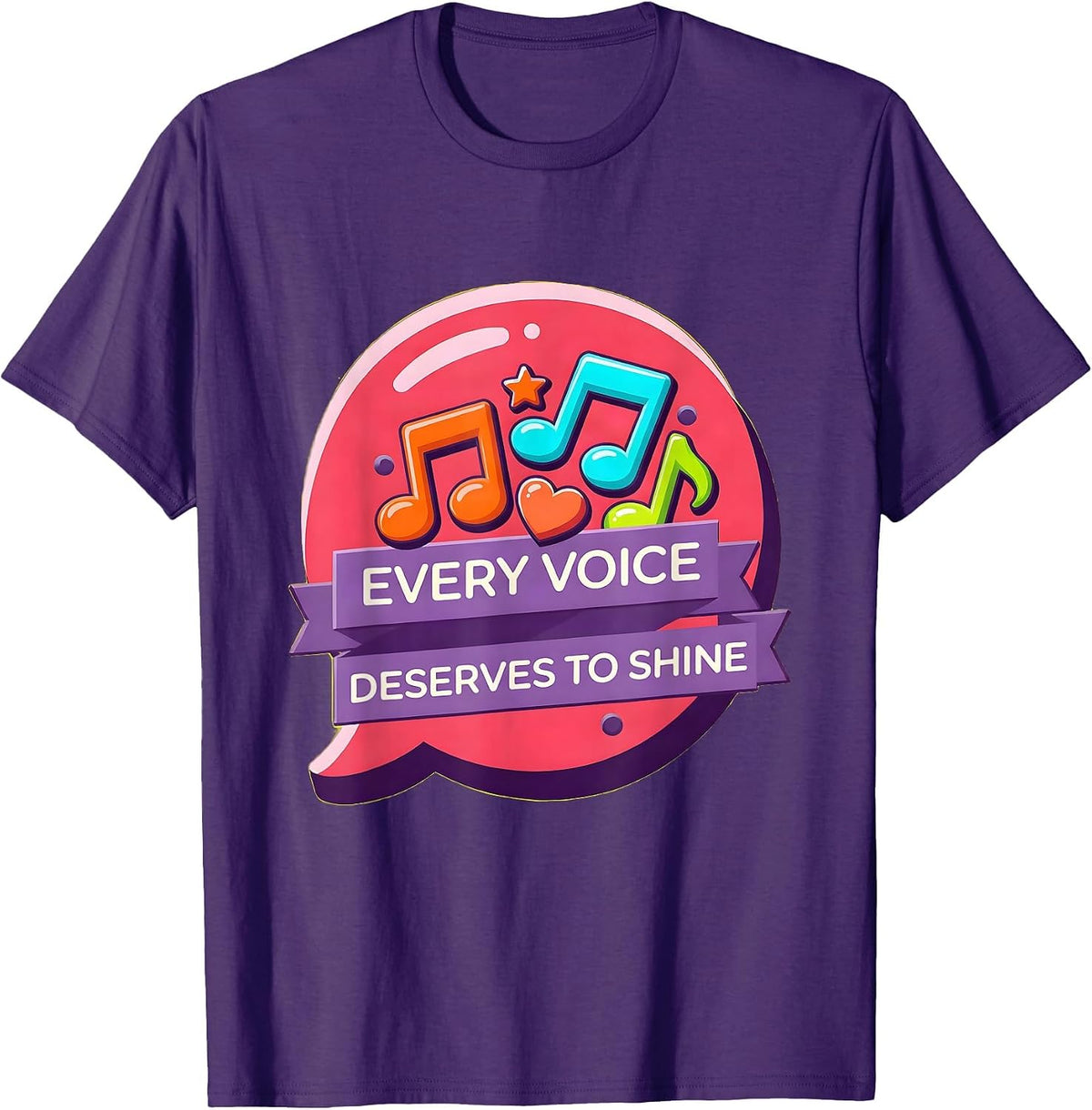 Men's Every Voice Deserves To Shine Speech Therapy T-Shirt - Purple