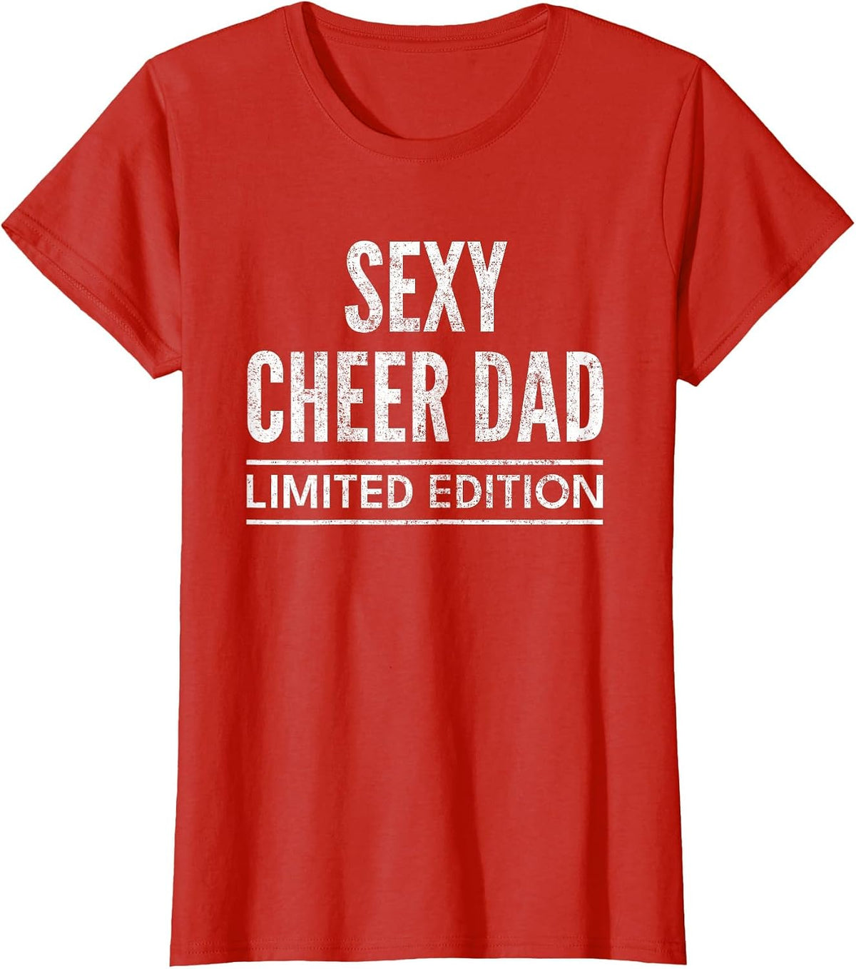 Cheer Dad Cheerleading Limited Edition Funny T-Shirt - Red