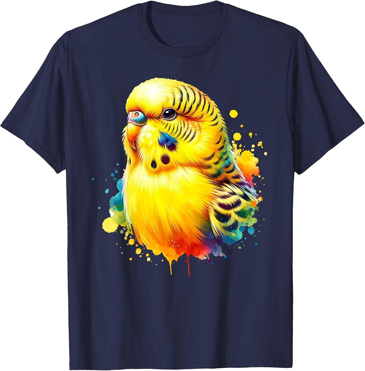 Budgie Budgerigar Budgerigar T-Shirt - Navy Blue