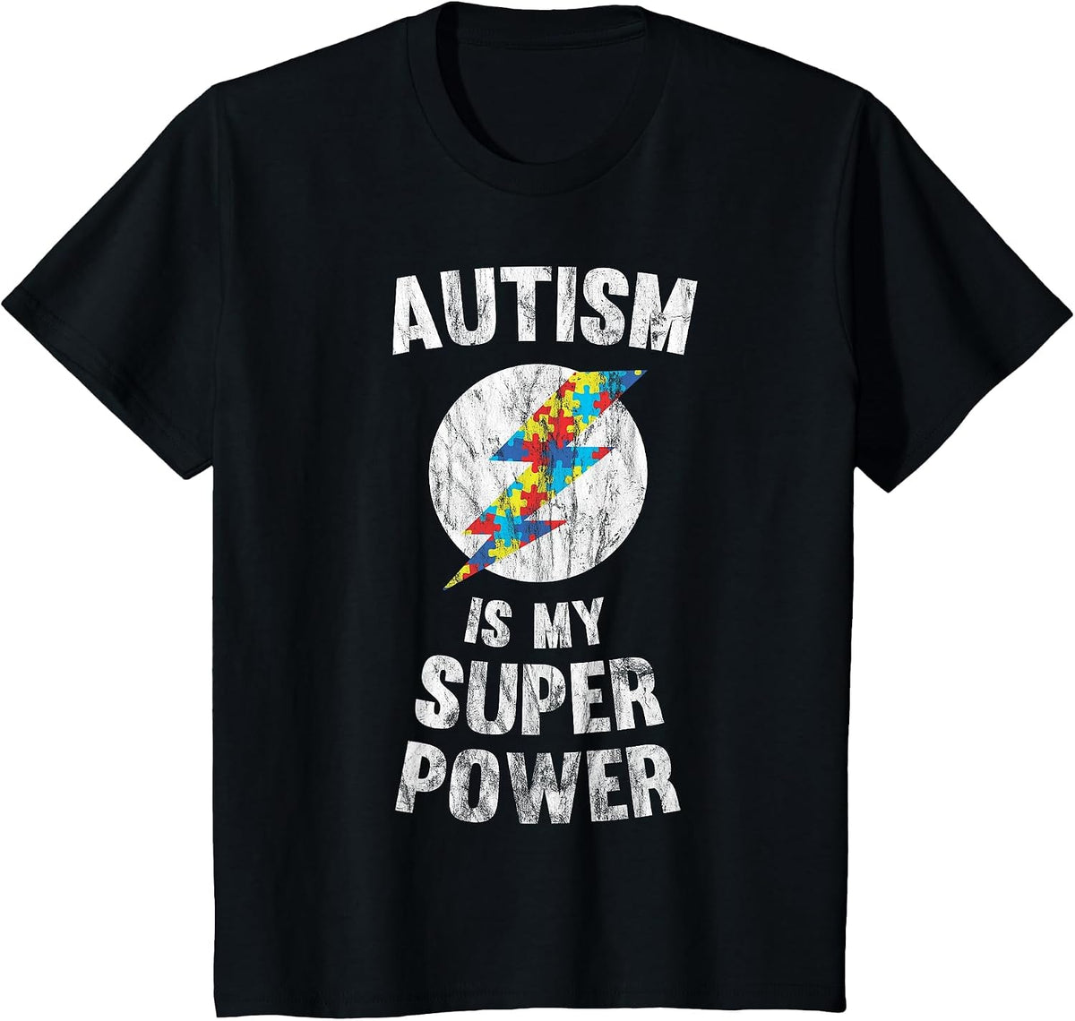 Autism is My Super Power T-Shirt T-Shirt - Black