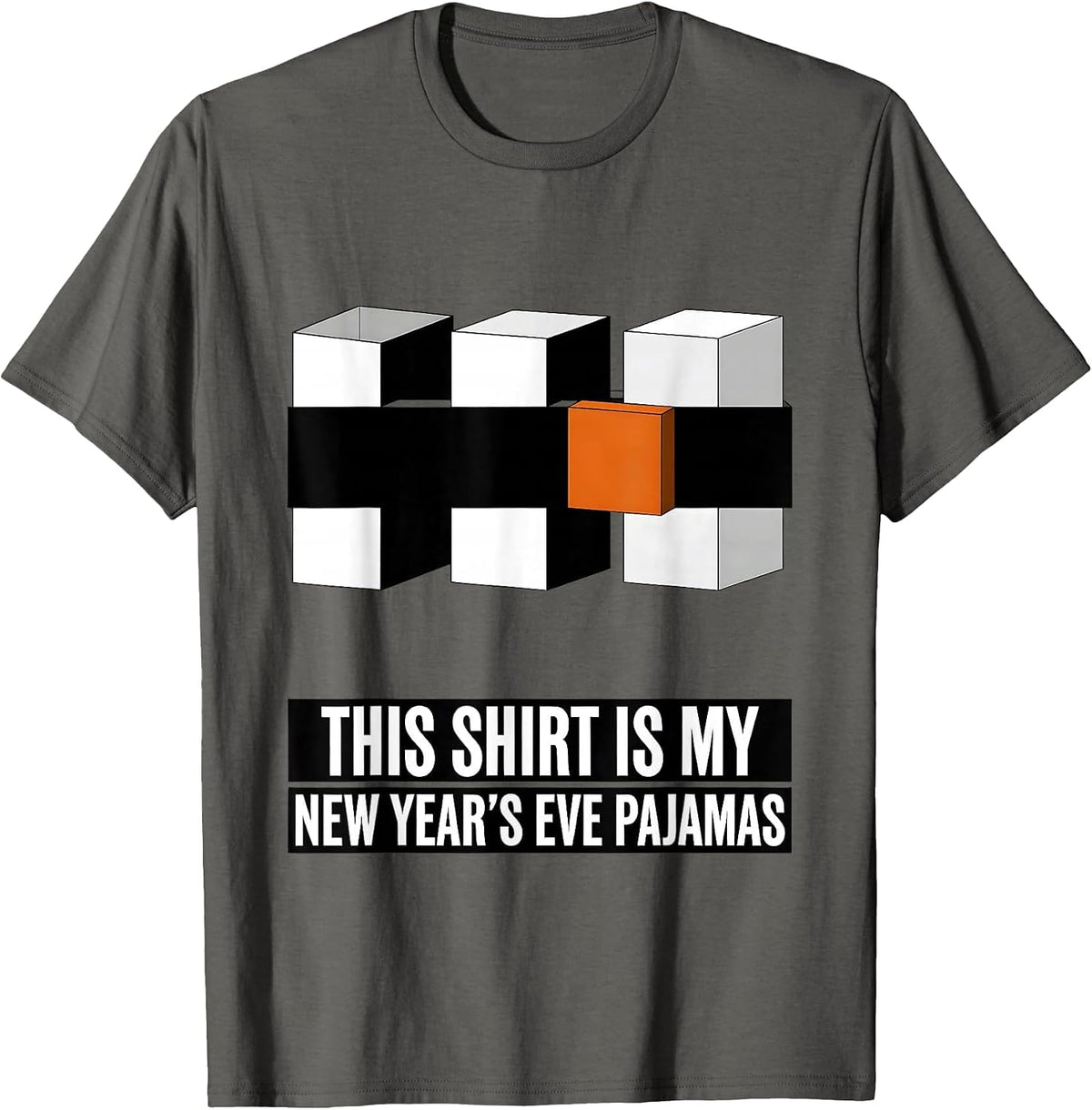 Men's This Shirt Is My New Year's Eve Pajamas Funny T-Shirt - Asphalt Grey