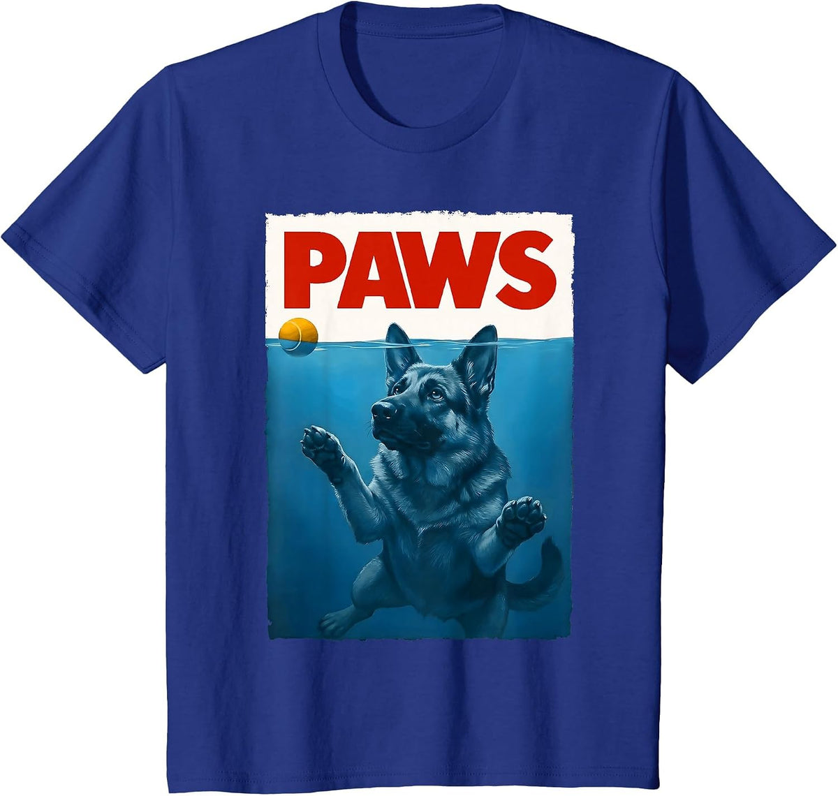 German Shepherd Dog Mom Funny German Shepherd T-Shirt - Royal Blue