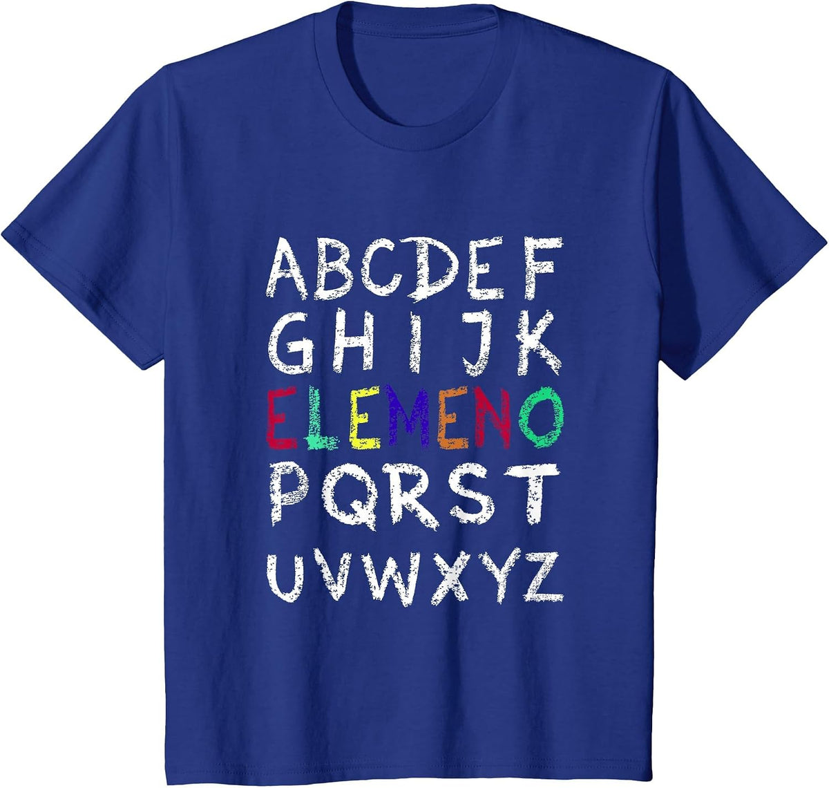 Elemeno Alphabet-Funny Preschool Kindergarten-School Teacher T-Shirt - Royal Blue