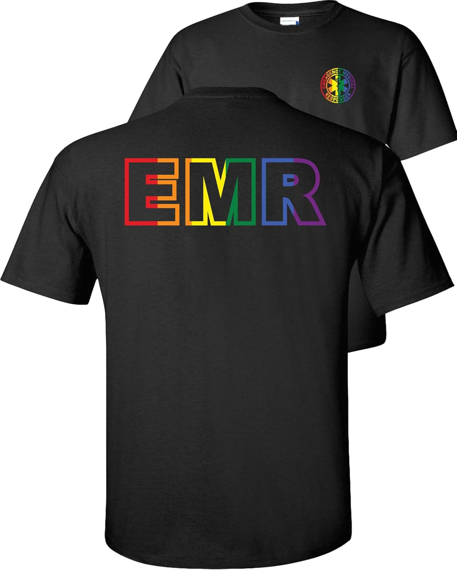 FAIR GAME EMR T-Shirt Emergency Medical Responders - Black-lgbt Design