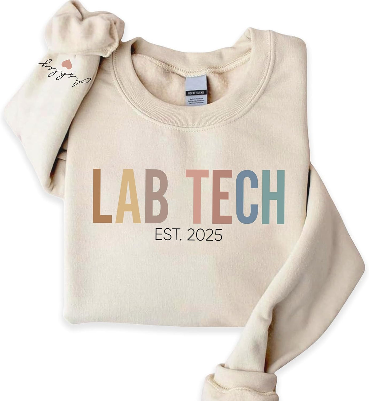 Personalized LAB Tech Sweatshirt, Custom Medical Scientist Shirt, Lab Technician Gift, Gift for Science Professional - Lab