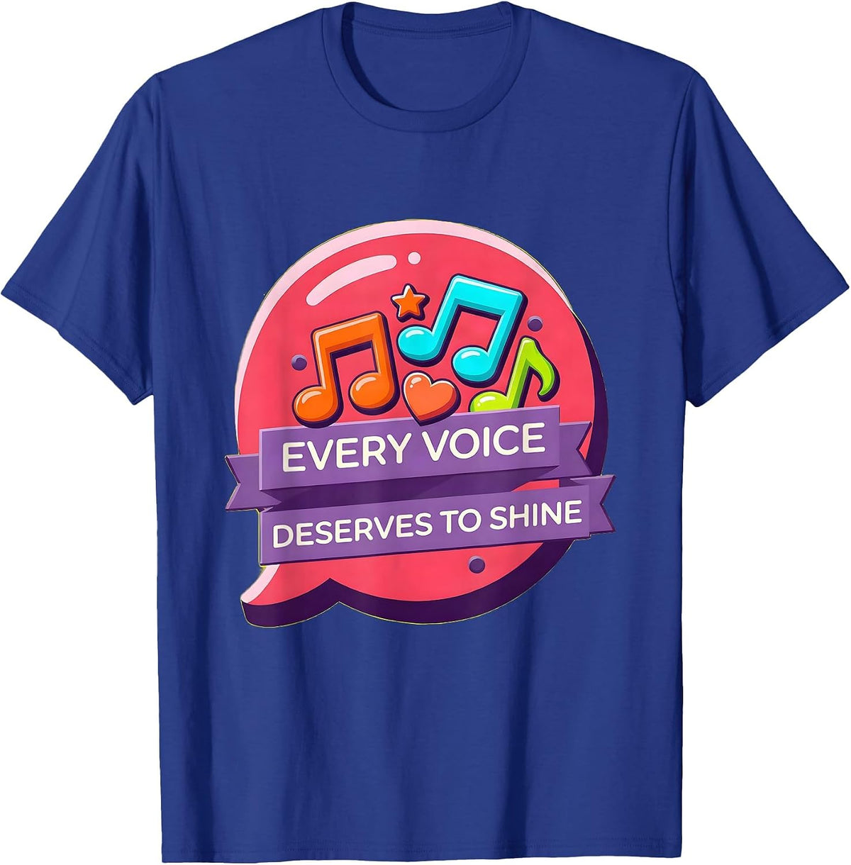 Men's Every Voice Deserves To Shine Speech Therapy T-Shirt - Royal Blue