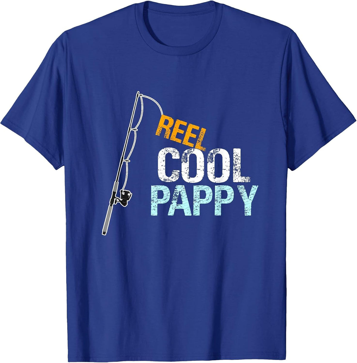 Reel Cool Pappy Fishing Grandfather Grandpa T-Shirt - Royal Blue