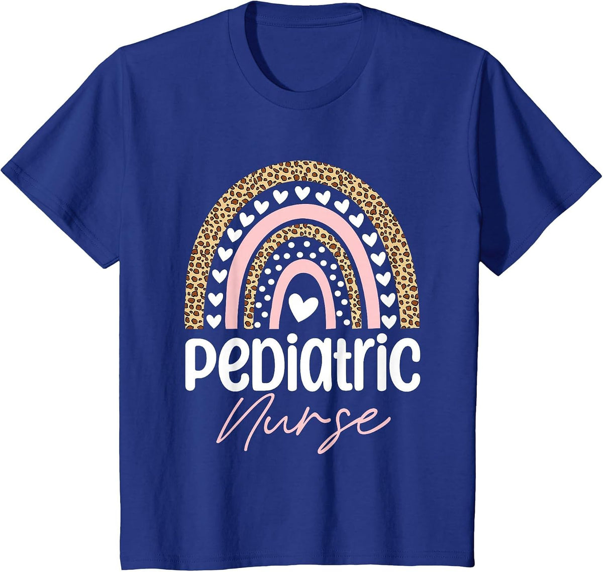 Pediatric Nurse PEDS Nursing Rainbow Appreciation Pediatric T-Shirt - Royal Blue