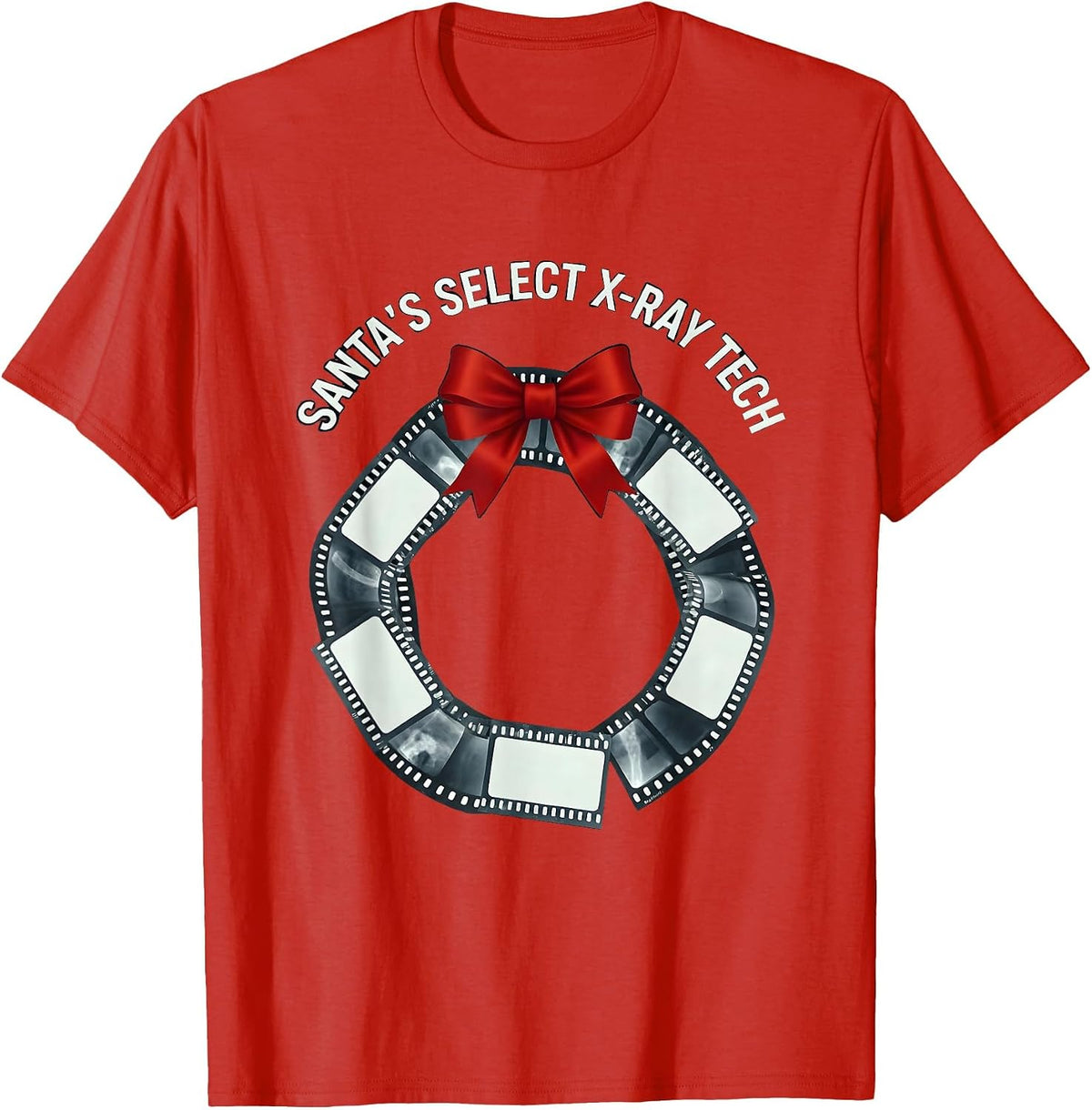Men's Santa's Select X-Ray Tech Radiology Tech Christmas Humor T-Shirt - Red