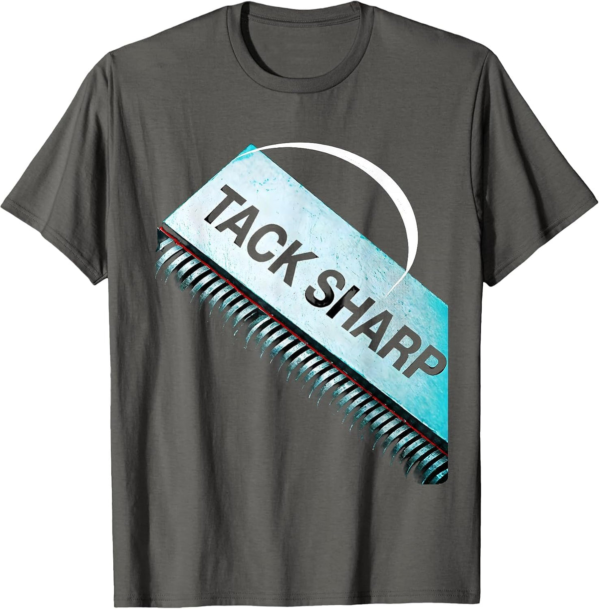 Men's Tack Sharp Funny Welder Metal Worker Trade Pride Humor T-Shirt - Asphalt Grey
