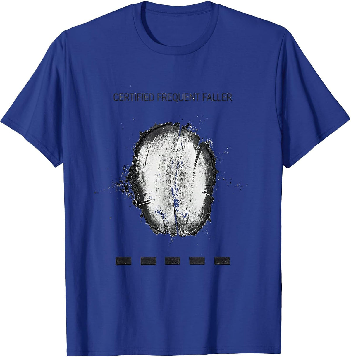 Men's Certified Frequent Faller Funny Rock Climbing Bouldering T-Shirt - Royal Blue