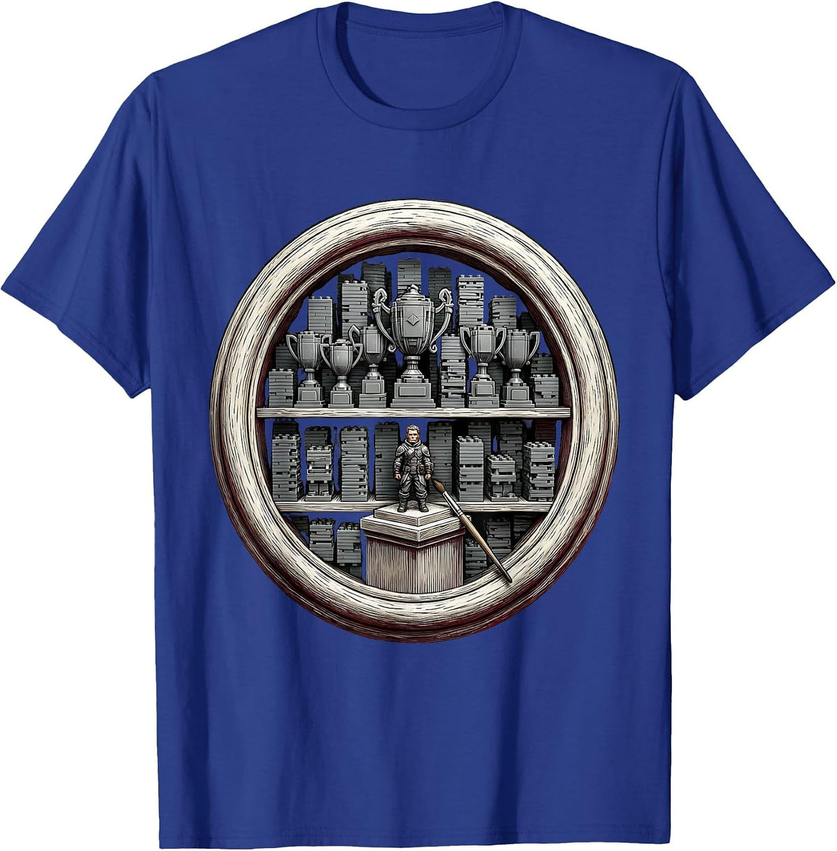 Sealed Miniature Shelf Display Hobbyist Painter Pride T-Shirt - Royal Blue