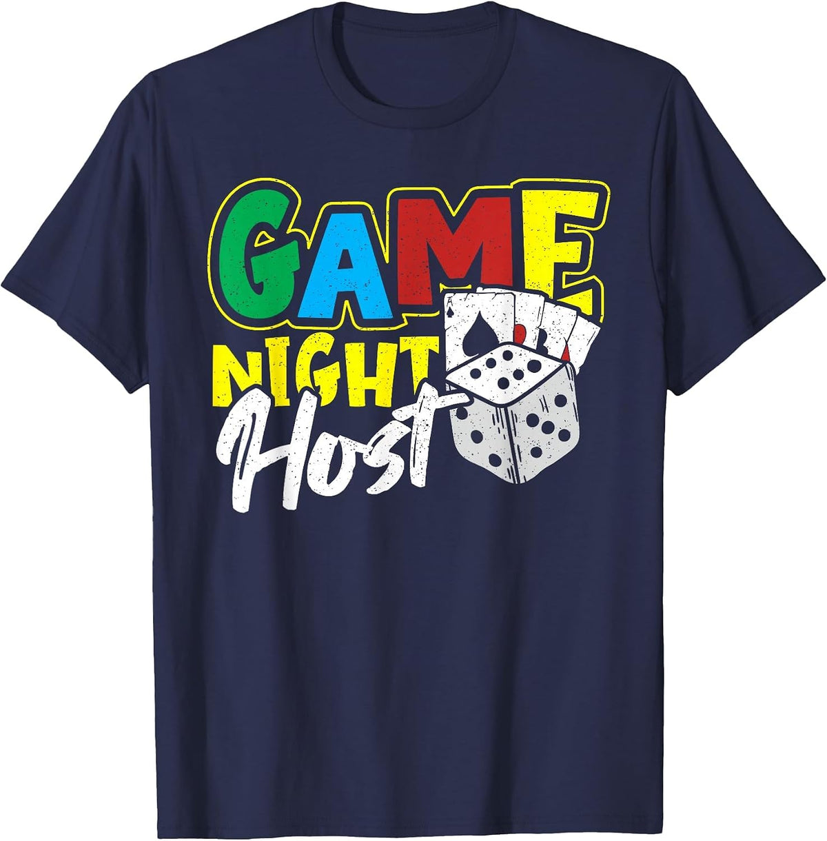 Game Night Host T-Shirt - Navy Blue